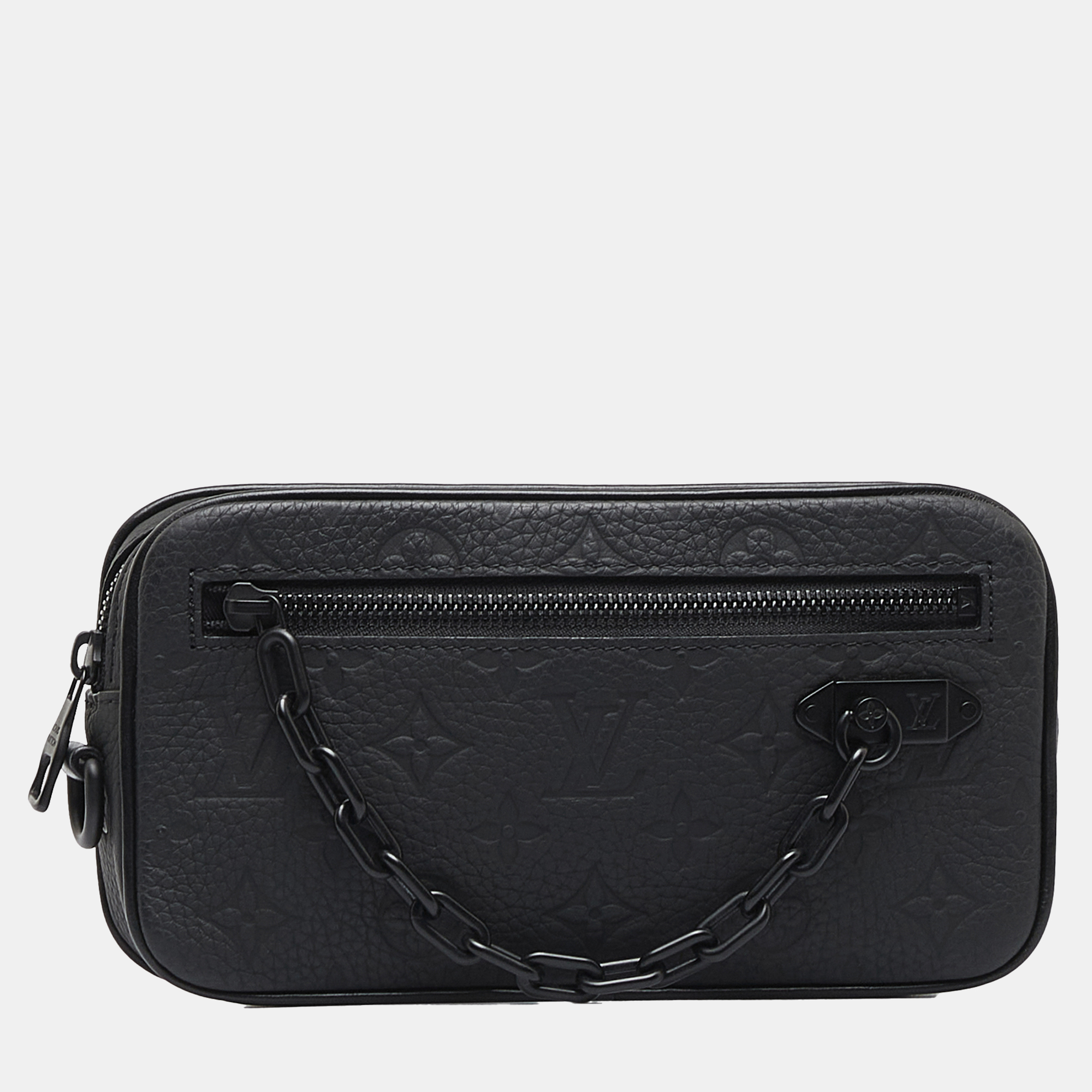 

Louis Vuitton Black Monogram Taurillon Pochette Volga