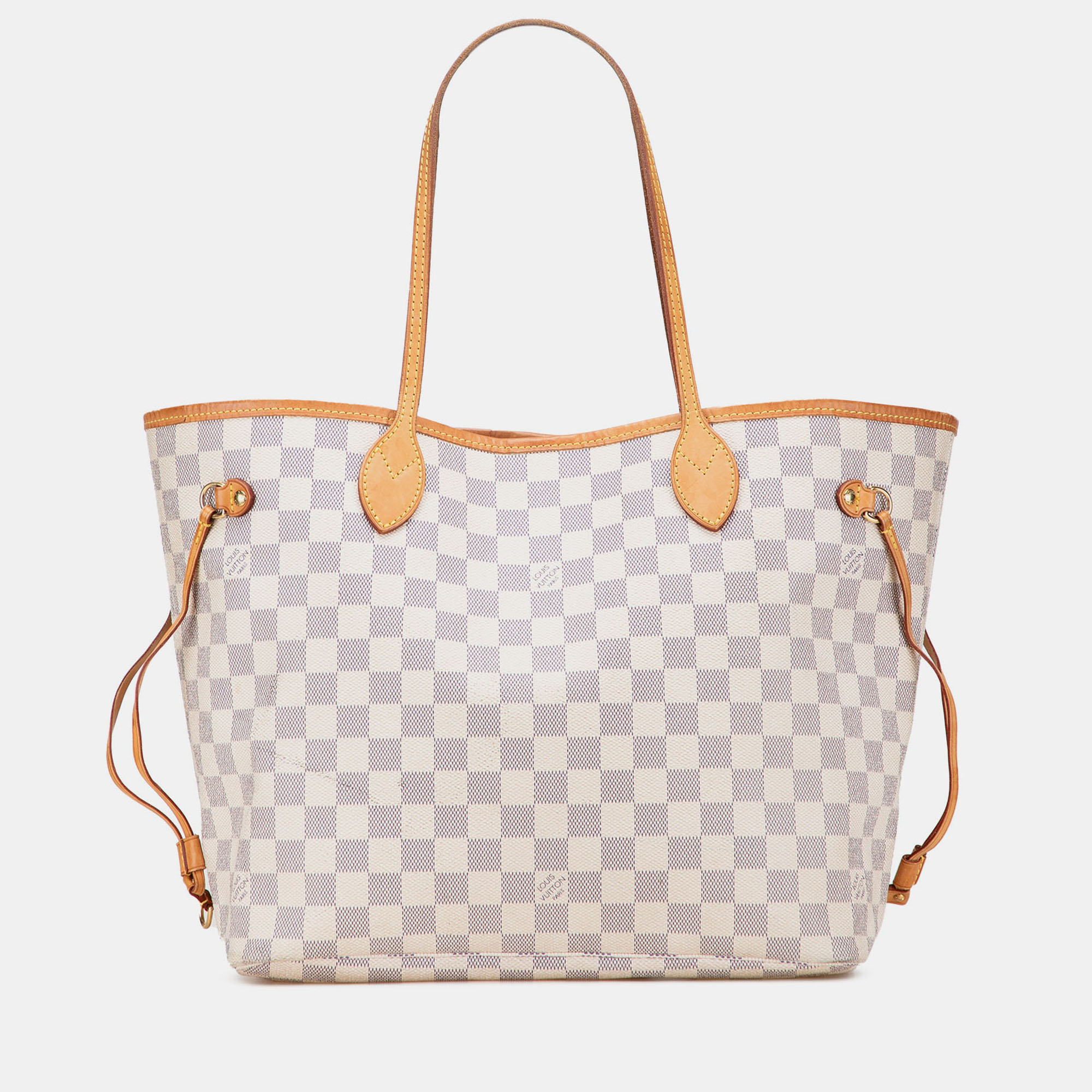 

Louis Vuitton White Damier Azur Neverfull MM