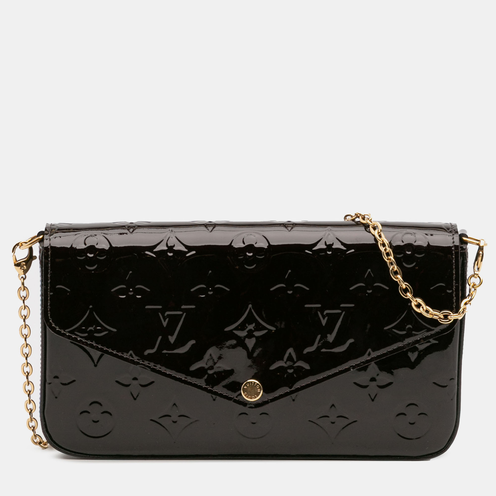 Louis Vuitton Purple Monogram Vernis Pochette Felicie