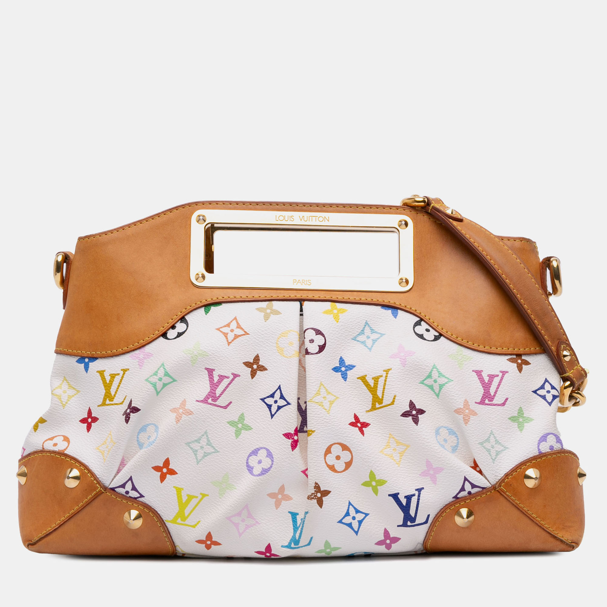 

Louis Vuitton White Monogram Multicolore Judy MM