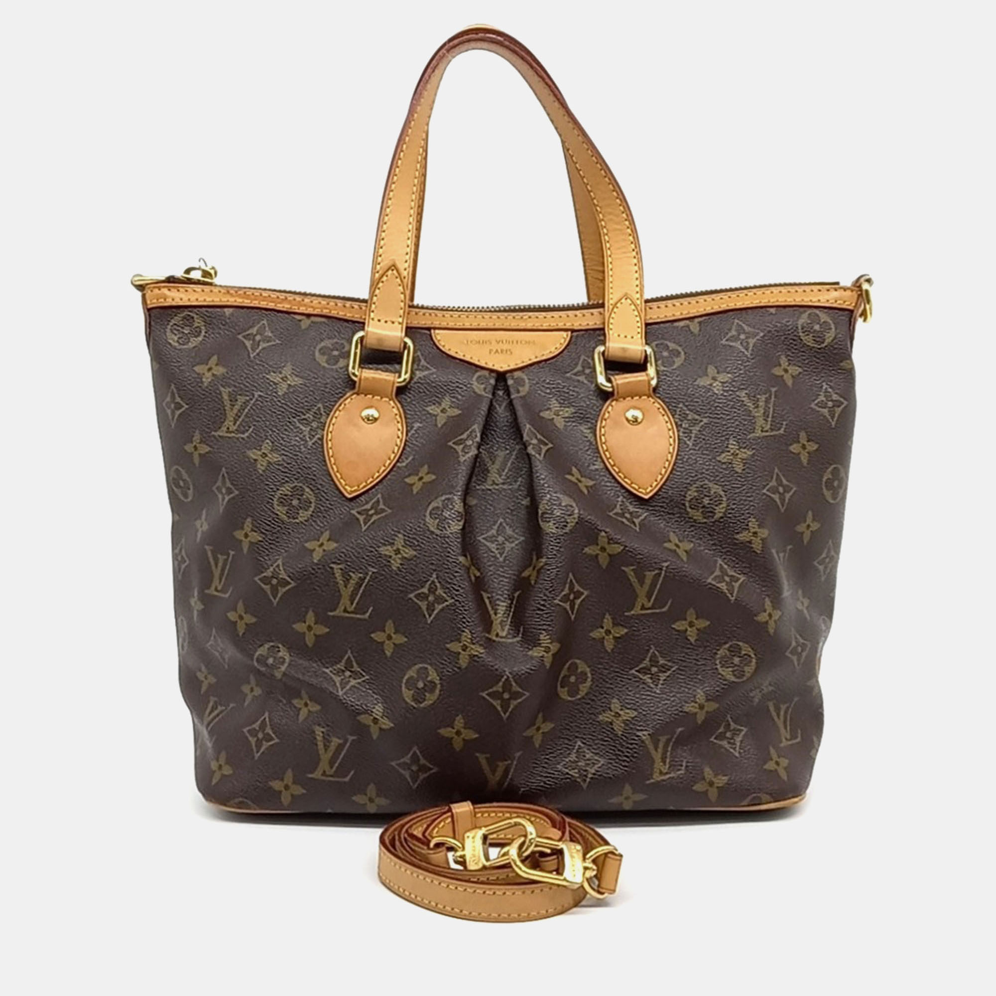 

Louis Vuitton Brown PVC Monogram Palermo PM