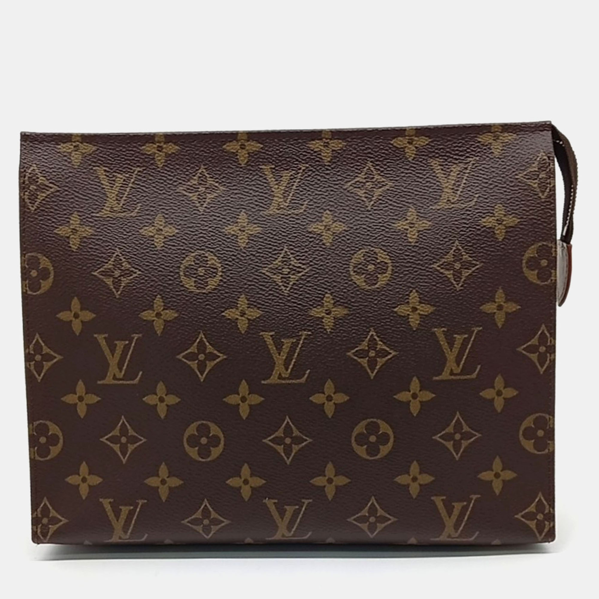 

Louis Vuitton Brown Coated Canvas Monogram Pochette Toilette
