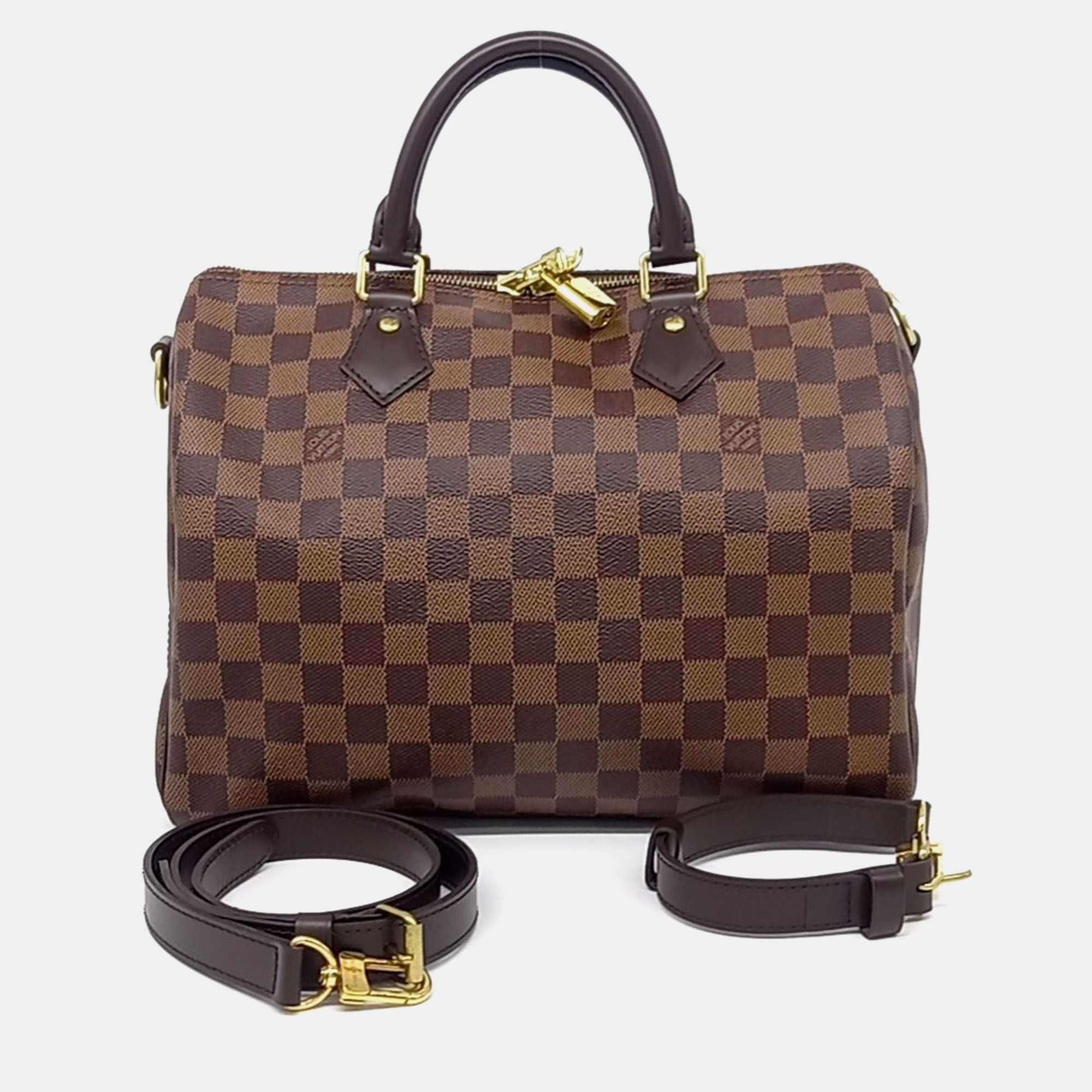 

Louis Vuitton Brown Coated Canvas Damier Bandouliere Speedy 30