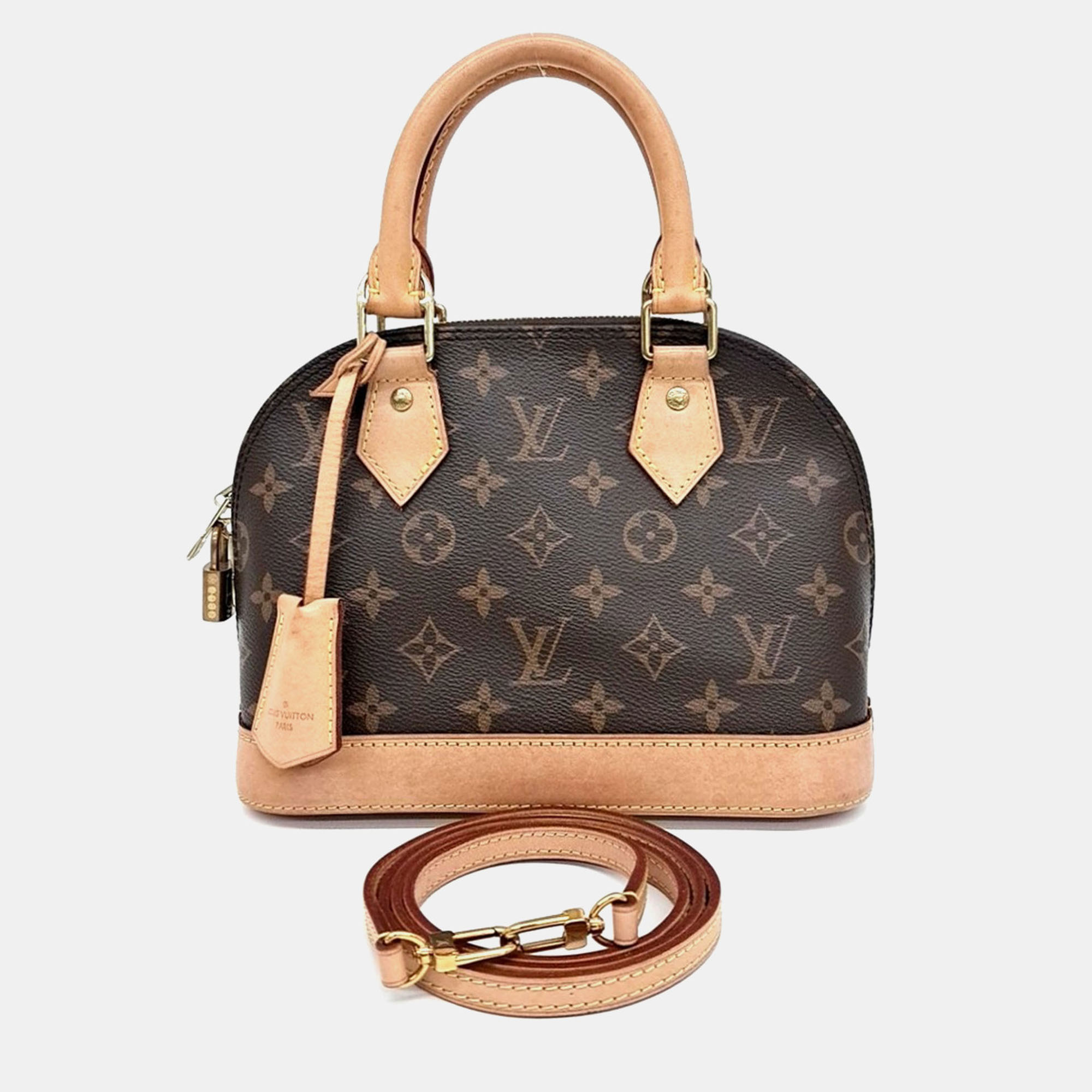 

Louis Vuitton Brown Coated Canvas Monogram Alma BB