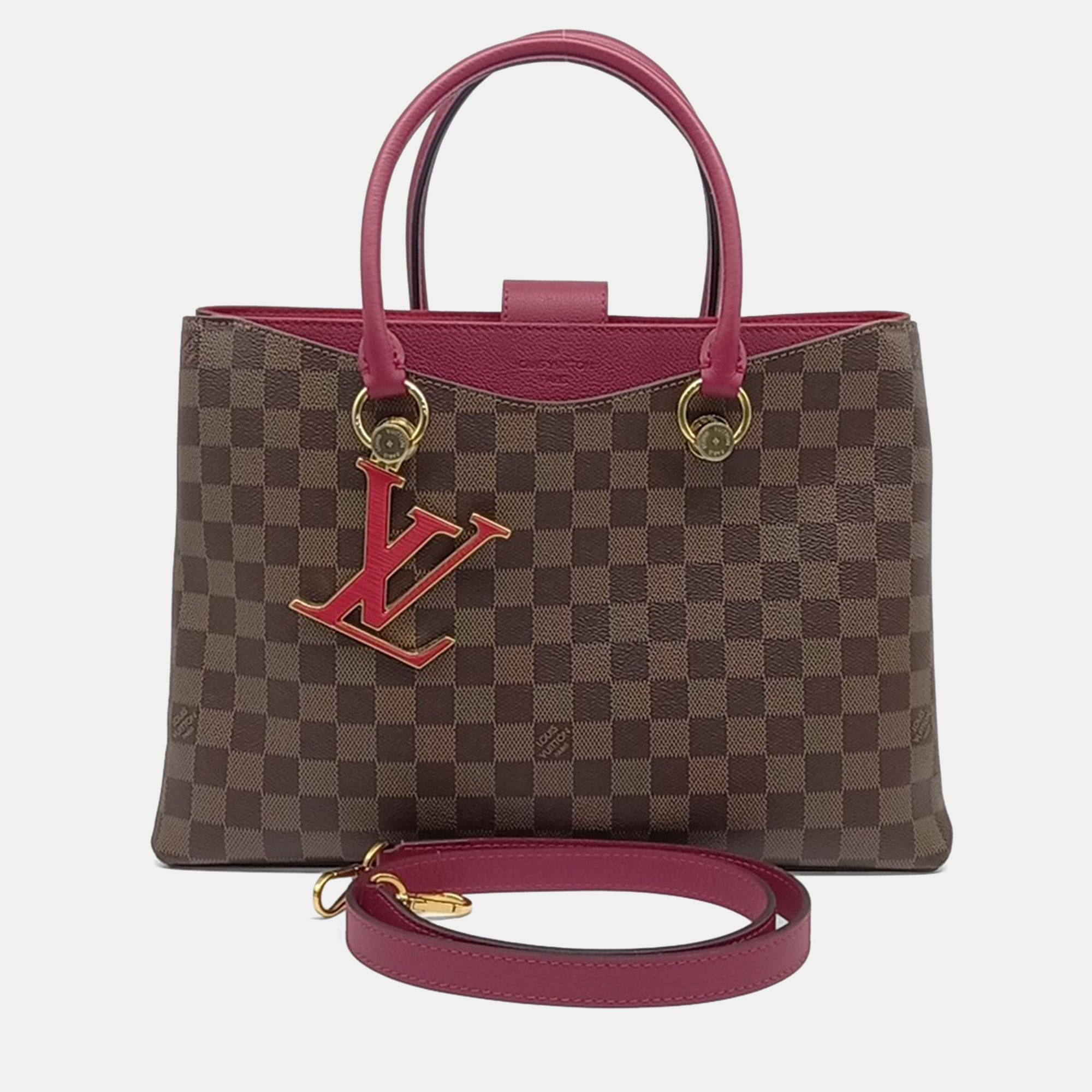 

Louis Vuitton Brown Coated canvas Damier Riverside Bag