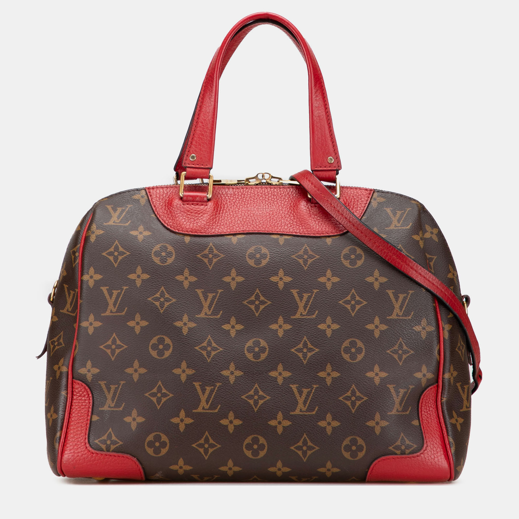 

Louis Vuitton Brown Red Monogram Retiro PM