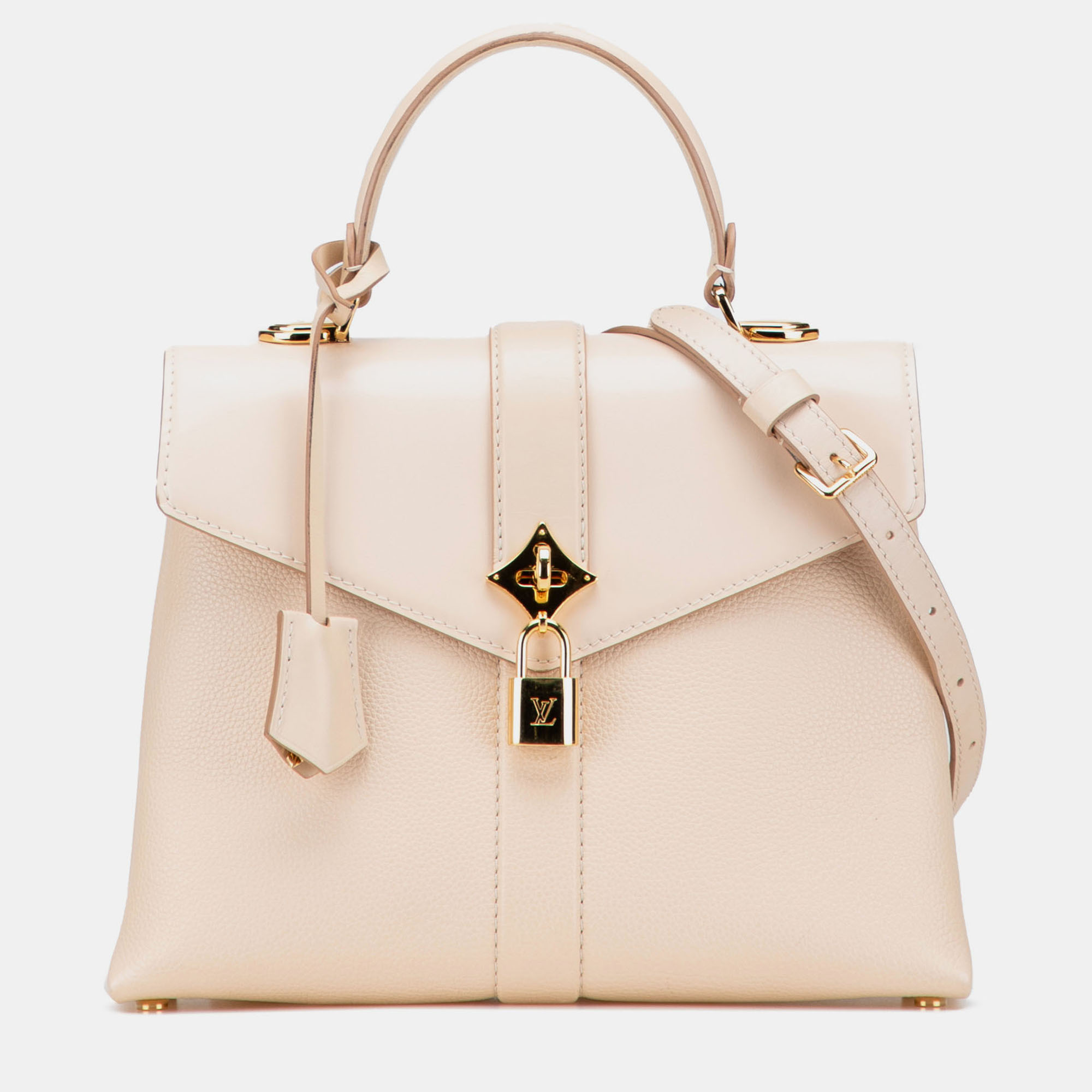 

Louis Vuitton Beige Grained Smooth Calfskin Rose Des Vents PM