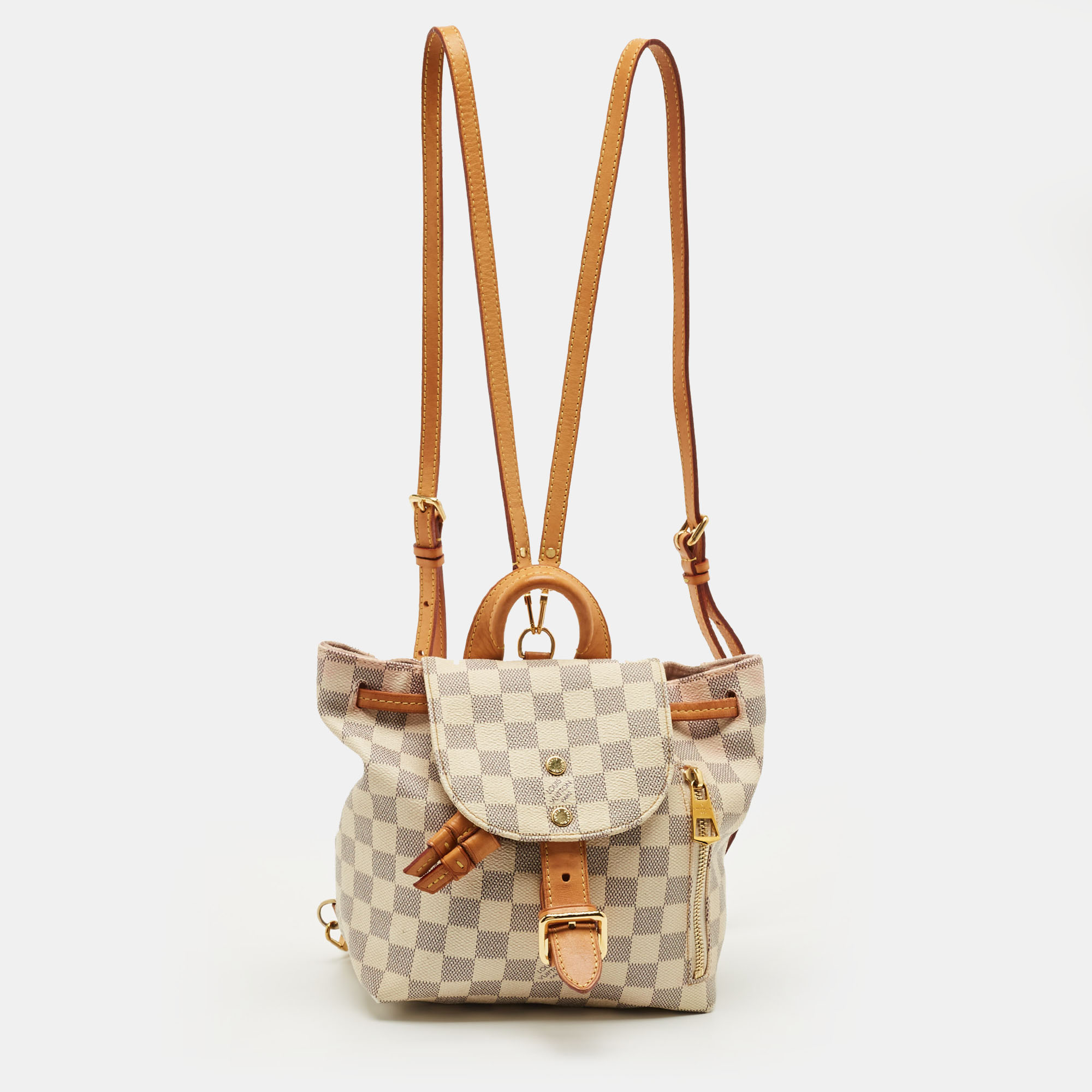 

Louis Vuitton Damier Azur Canvas Sperone BB Bag, White