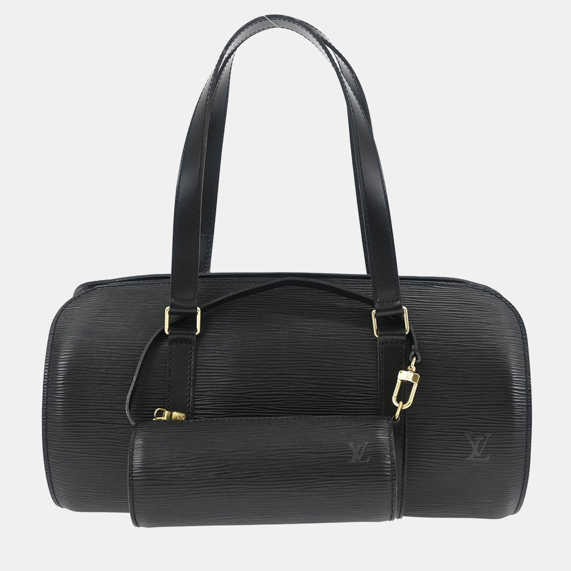 

Louis Vuitton Black Epi Soufflot Handbag