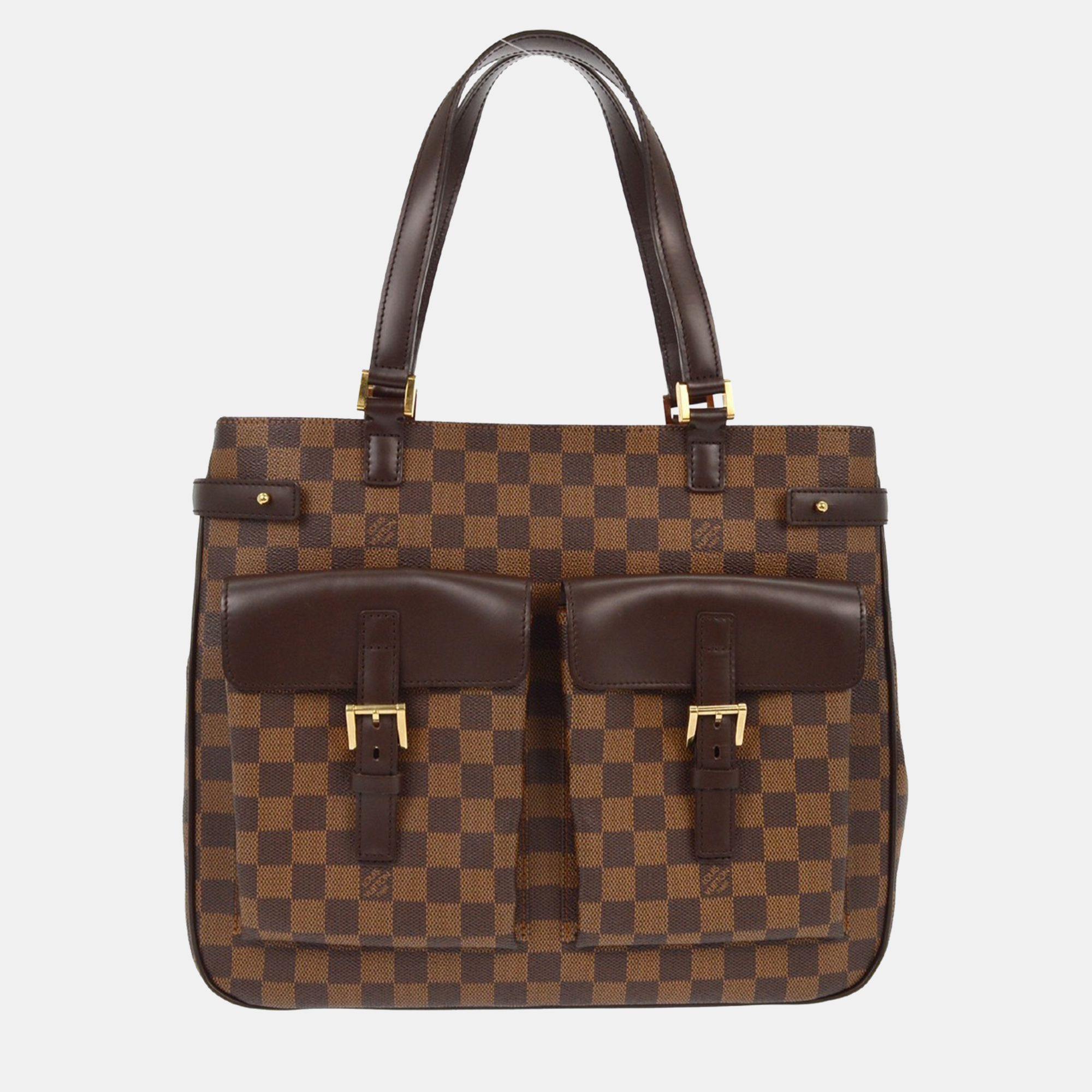 Pre-owned Louis Vuitton Damier Uzes Tote Bag In Brown