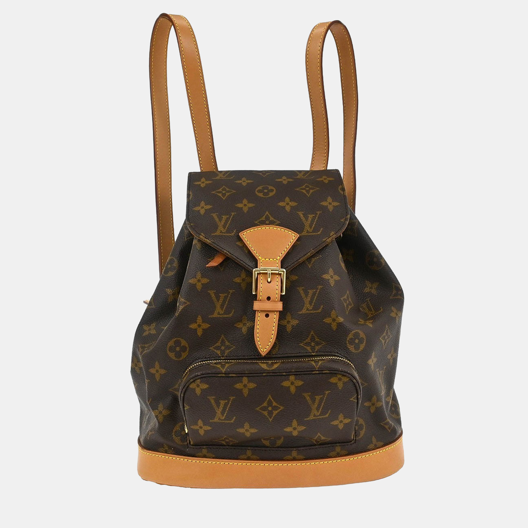 Pre-owned Louis Vuitton Monogram Montsouris Mm Backpack In Brown