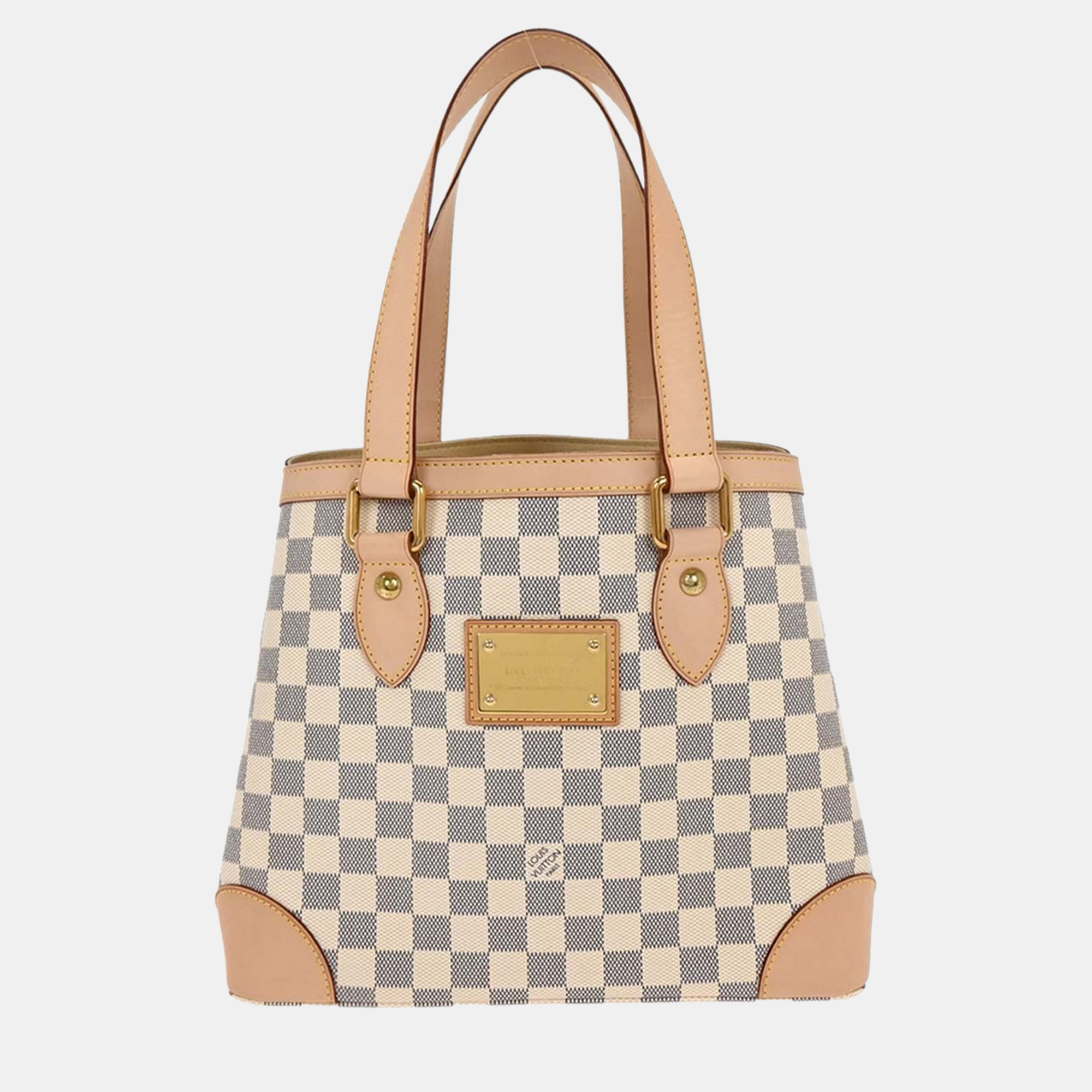

Louis Vuitton Damier Azur Hampstead PM Tote Handbag, Grey