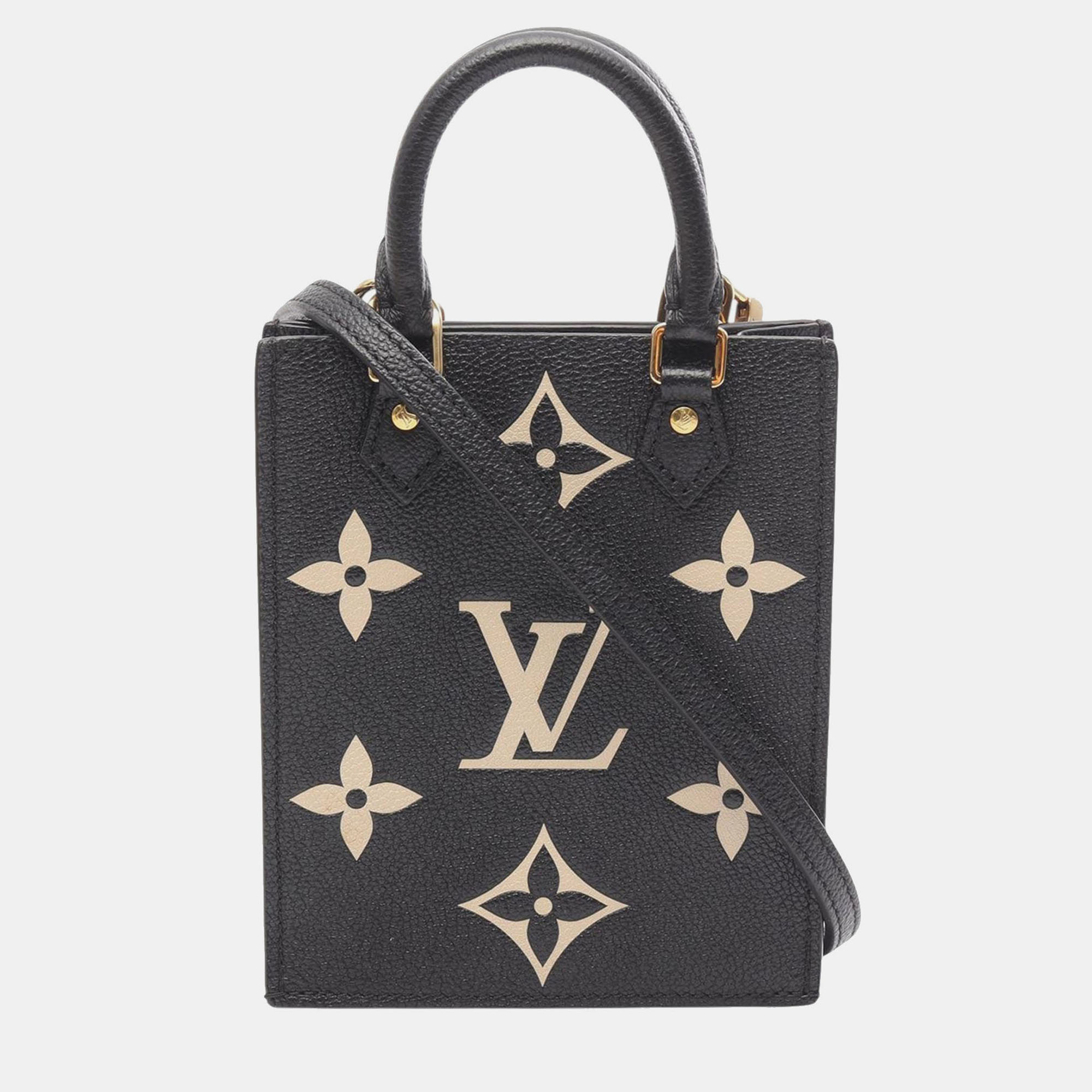 

Louis Vuitton Black Bicolor Monogram Empreinte Petit Sac Plat
