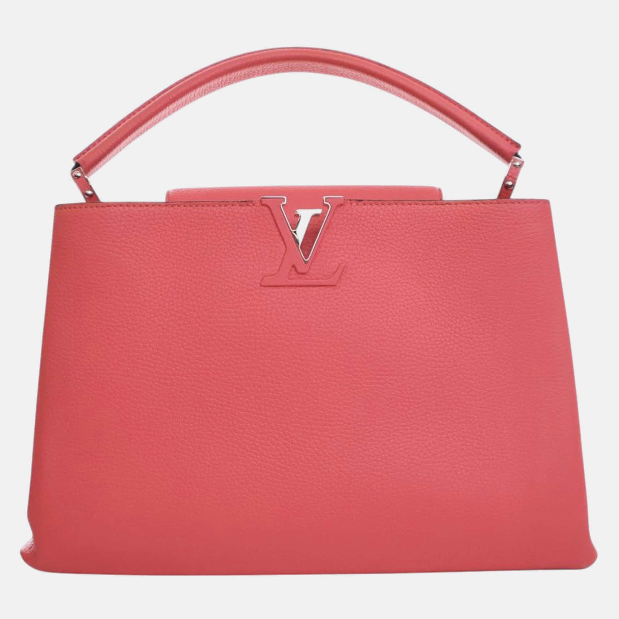 

Louis Vuitton Pink Taurillon Capucines MM