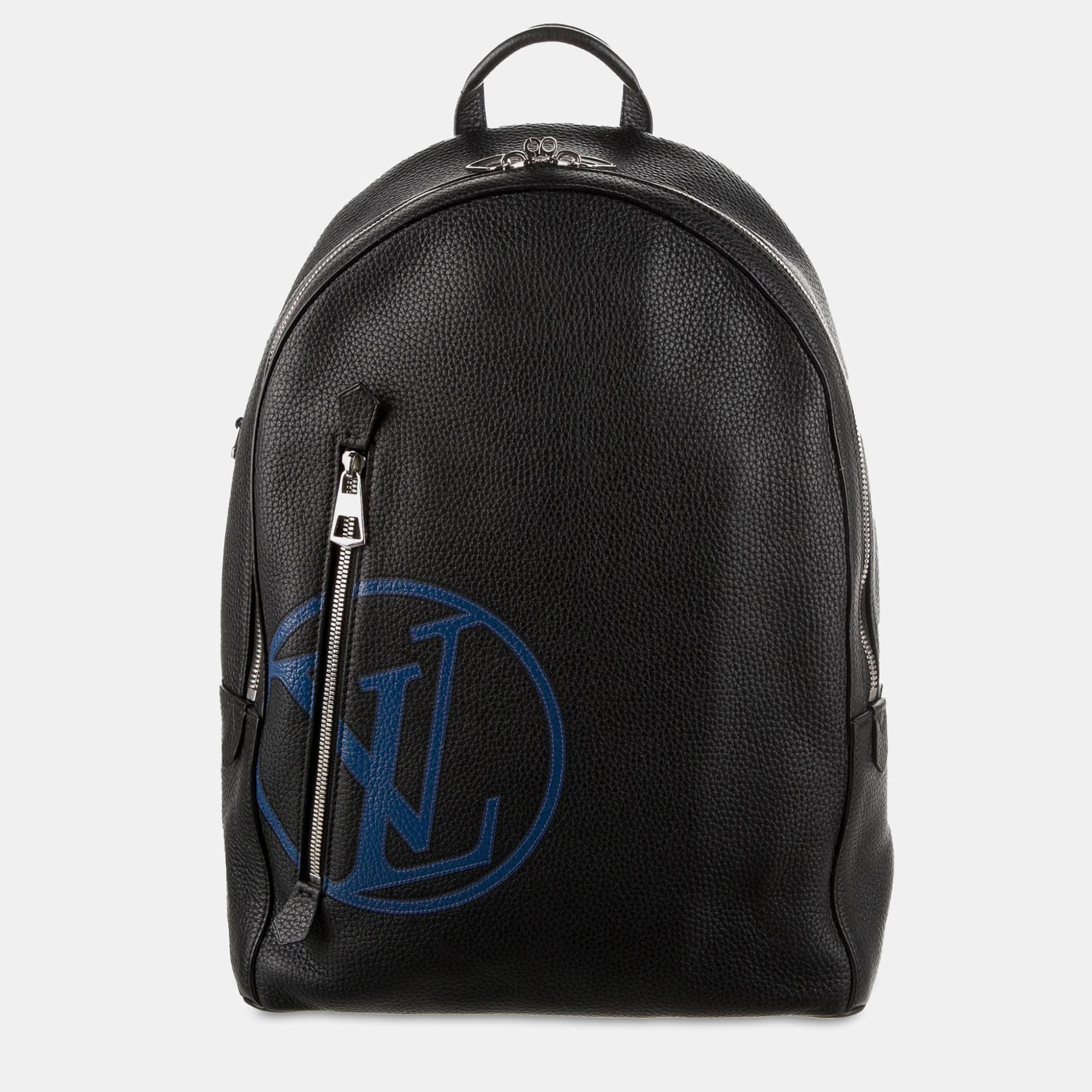 

Louis Vuitton Black Blue Taurillon Armand LV Circle