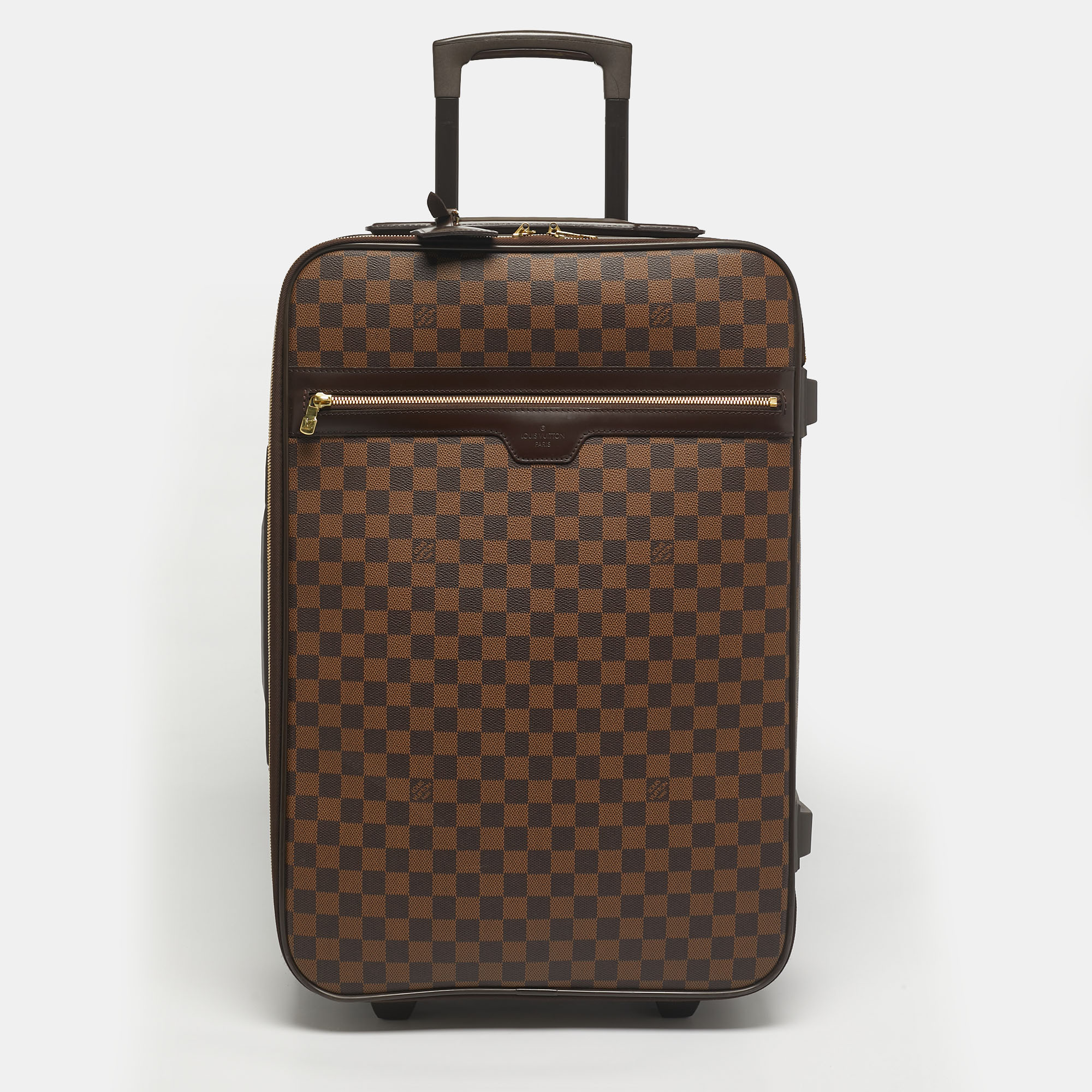 

Louis Vuitton Damier Ebene Canvas Pegase 55 Luggage, Brown