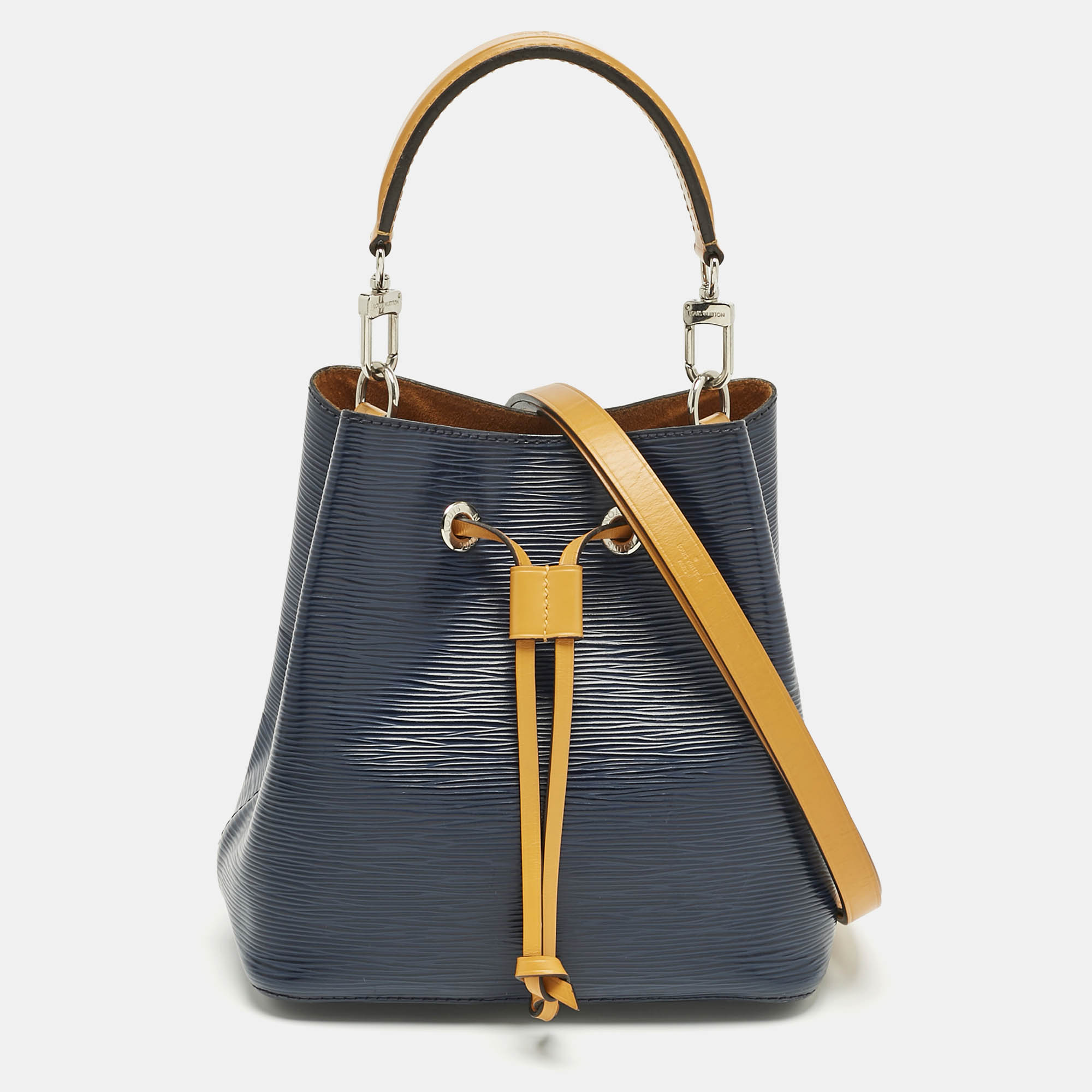 

Louis Vuitton Indigo/Safran Epi Leather NéoNoé BB Bag, Blue