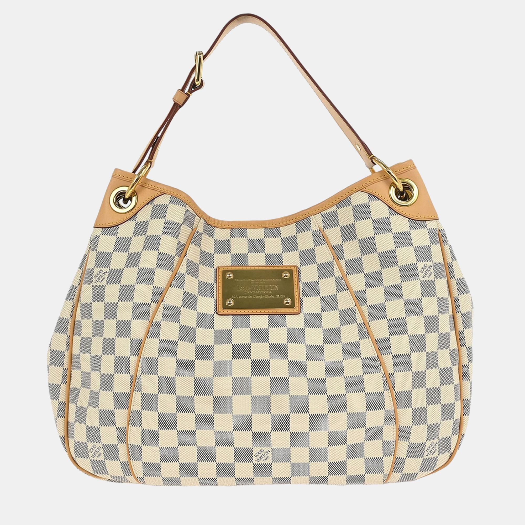 

Louis Vuitton Damier Azur Galliera PM Shoulder Bag, White