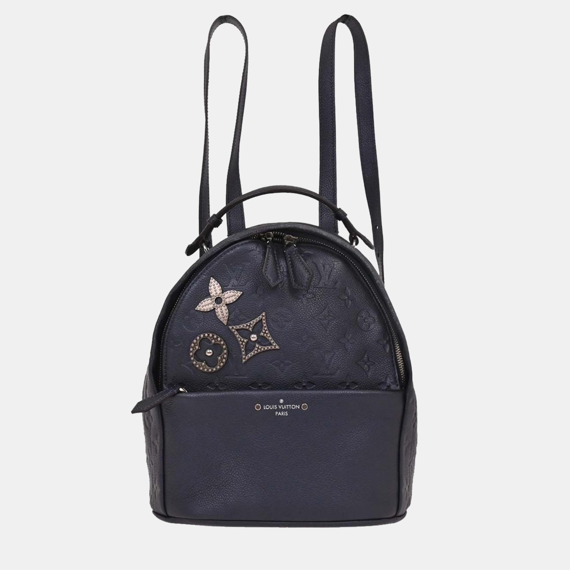 Pre-owned Louis Vuitton Blue Monogram Empreinte Sorbonne Backpack