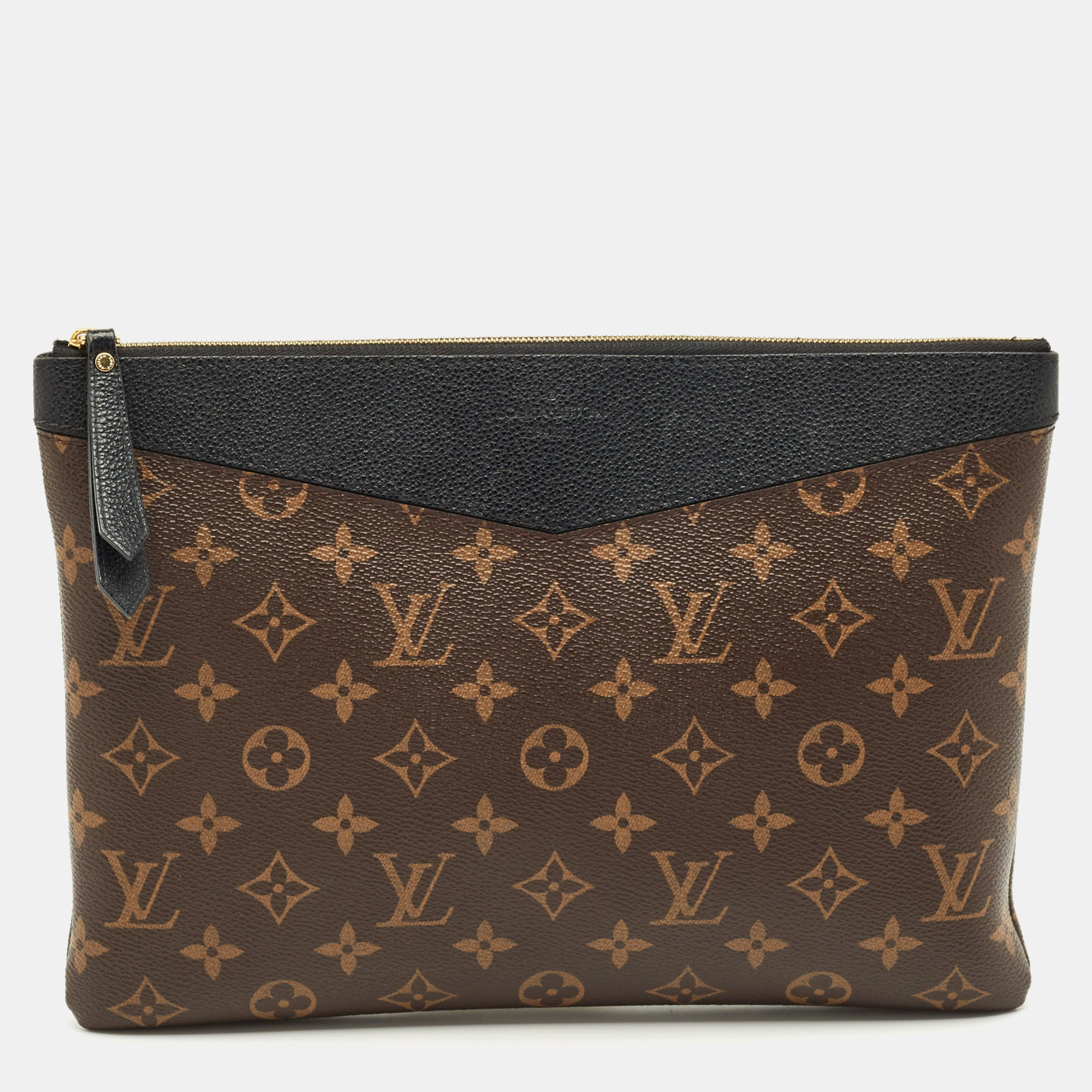 Pre-owned Louis Vuitton Black Monogram Canvas Daily Pouch