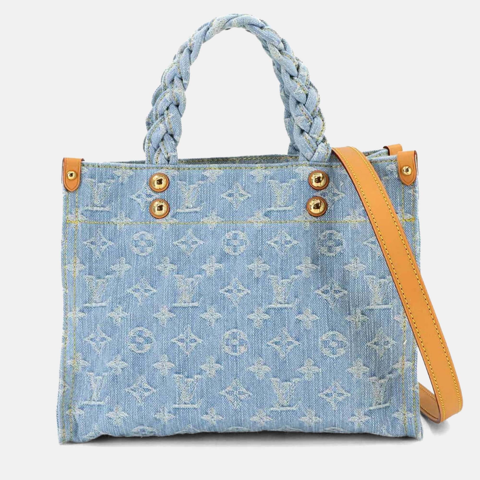 

Louis Vuitton Lv By The Pool Let Go 2-Way Hand Shoulder Bag Monogram Denim Sky Blue