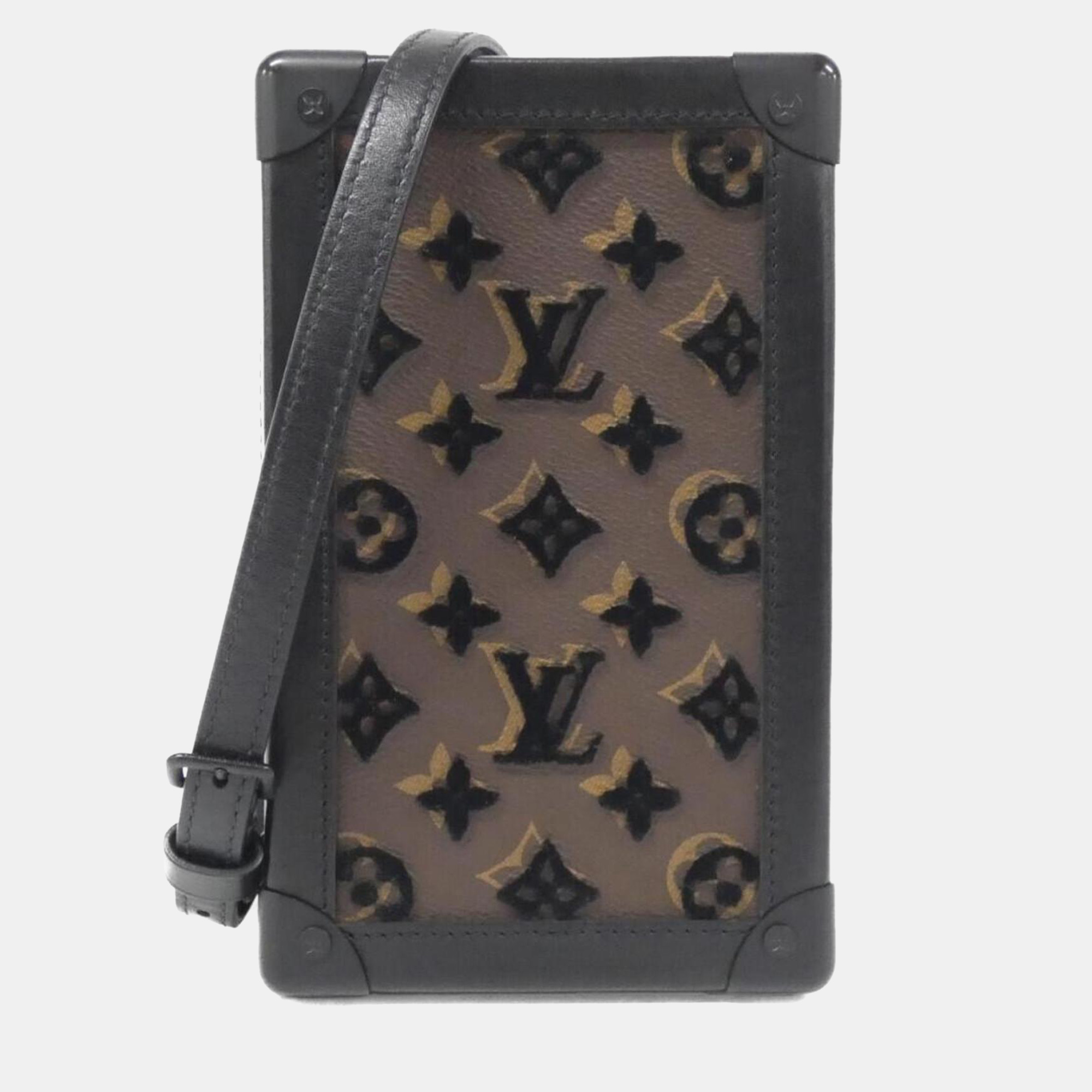 

Louis Vuitton Black/Brown Monogram Tuftage Vertical Soft Trunk Shoulder Bag