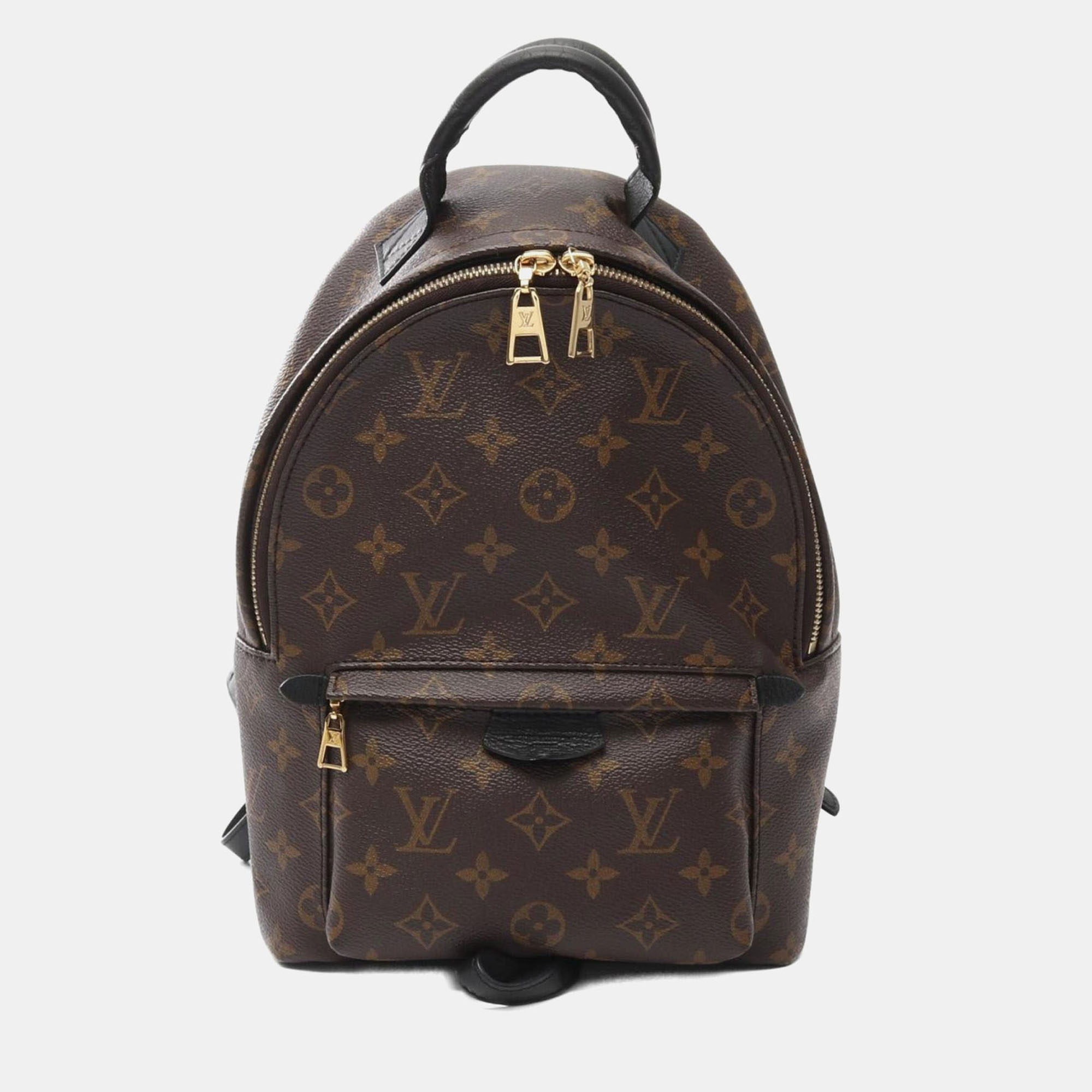 

Louis Vuitton Palm Springs Backpack Pm Coated Canvas Leather Monogram Brown Black