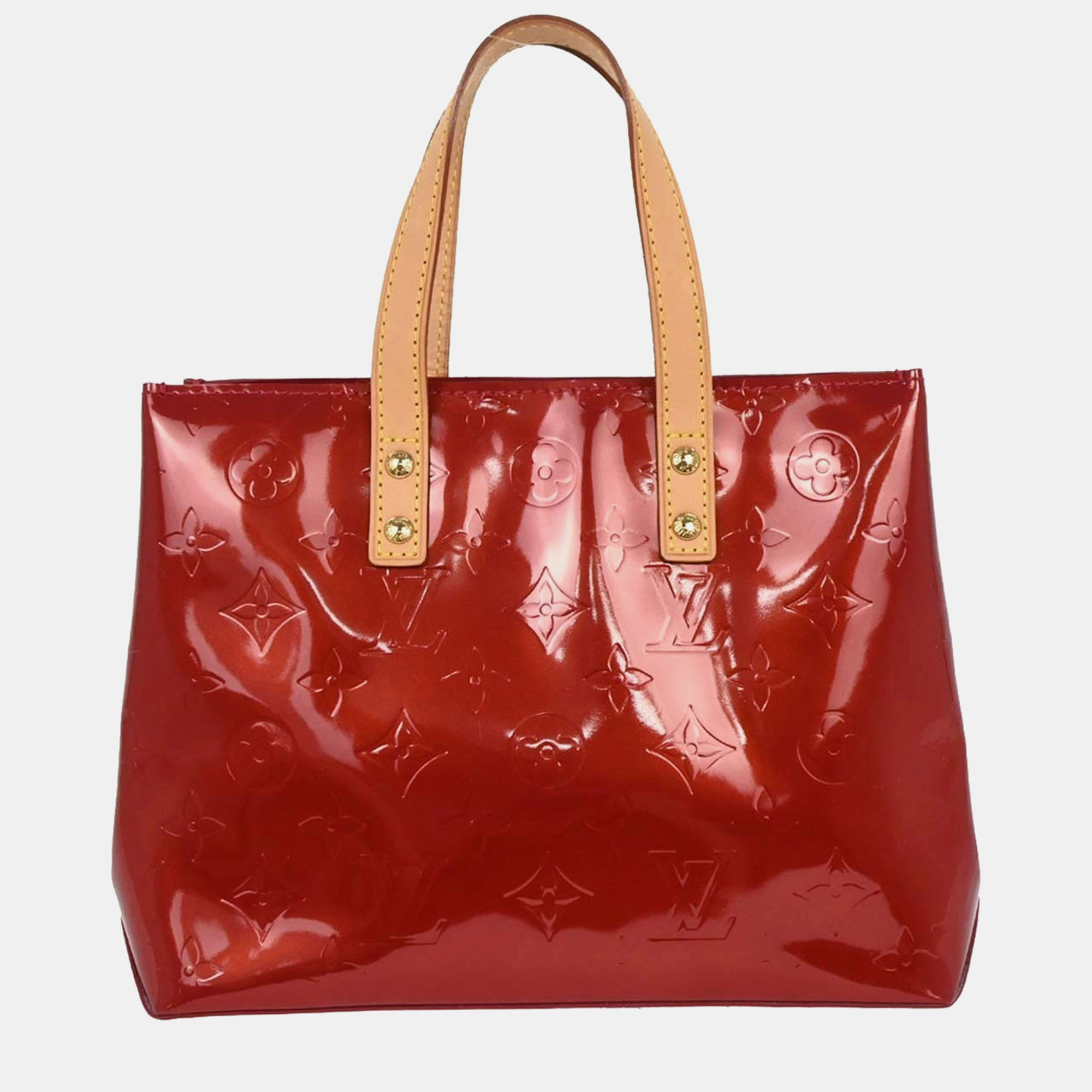

Louis Vuitton Red Vernis Reade PM Tote Handbag