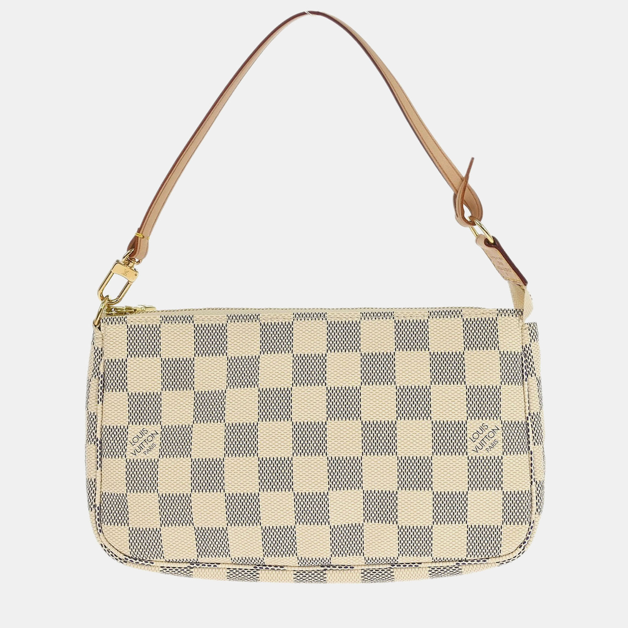 

Louis Vuitton Damier Azur Pochette Accessoires Handbag, White