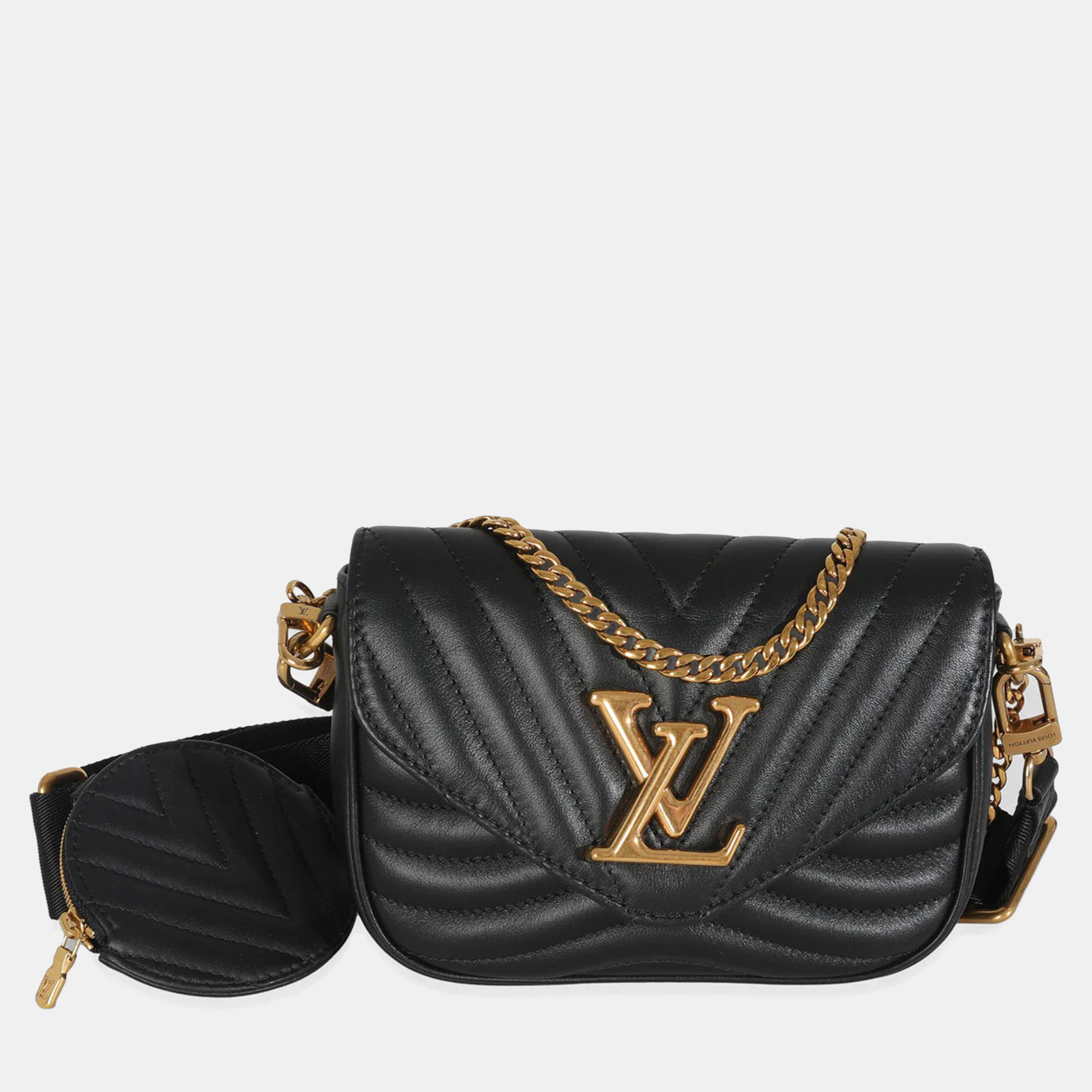 

Louis Vuitton Black Calfskin New Wave Multi Pochette