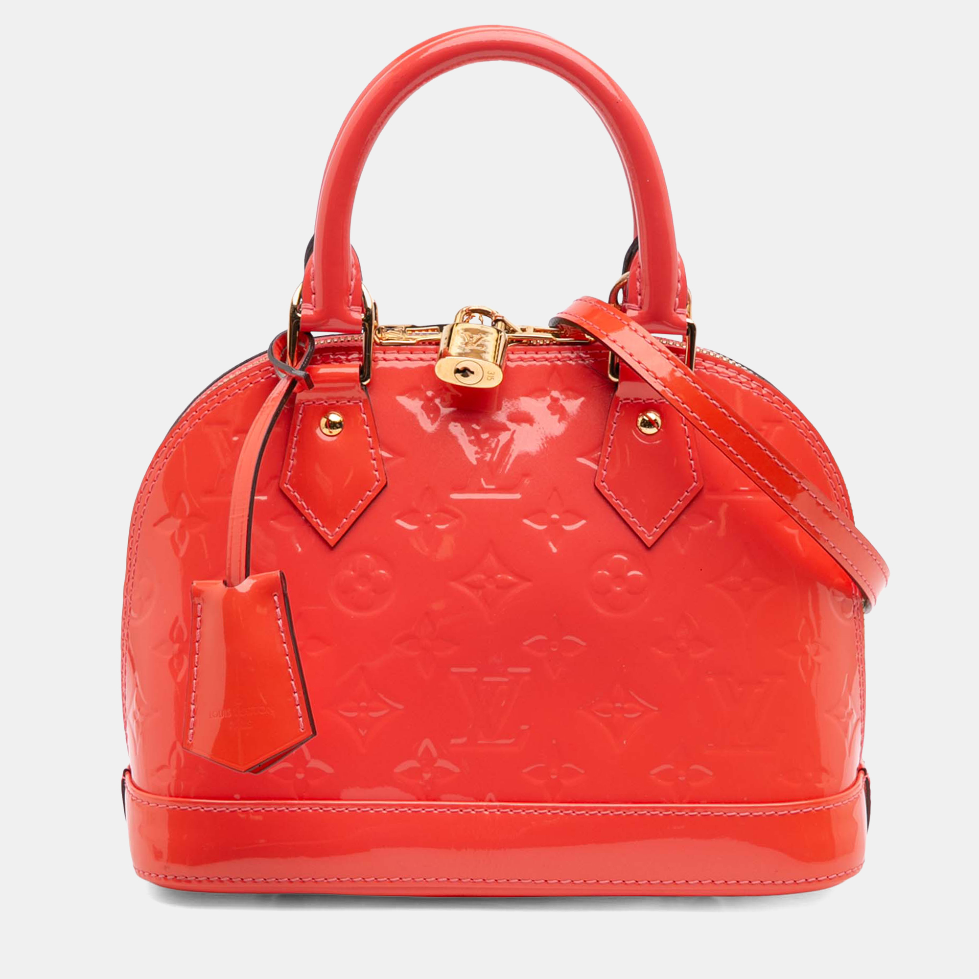 

Louis Vuitton Red Monogram Vernis Alma BB