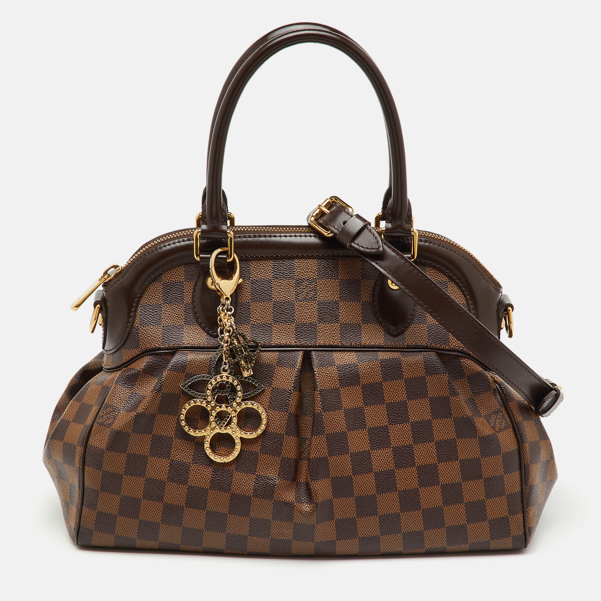 

Louis Vuitton Damier Ebene Canvas Trevi PM Bag, Brown
