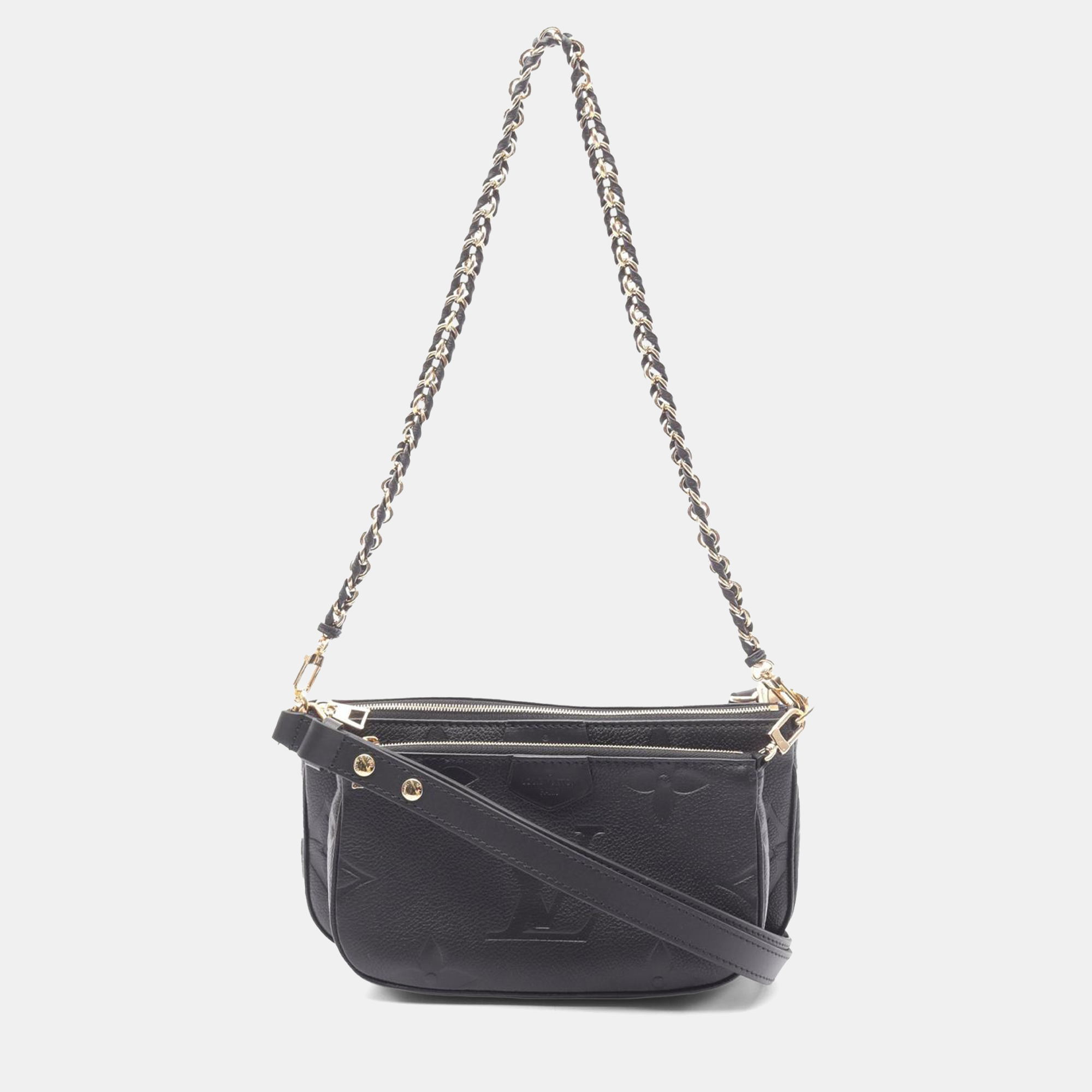

Louis Vuitton Monogram Giant Empreinte Multi Pochette Accessoires, Black