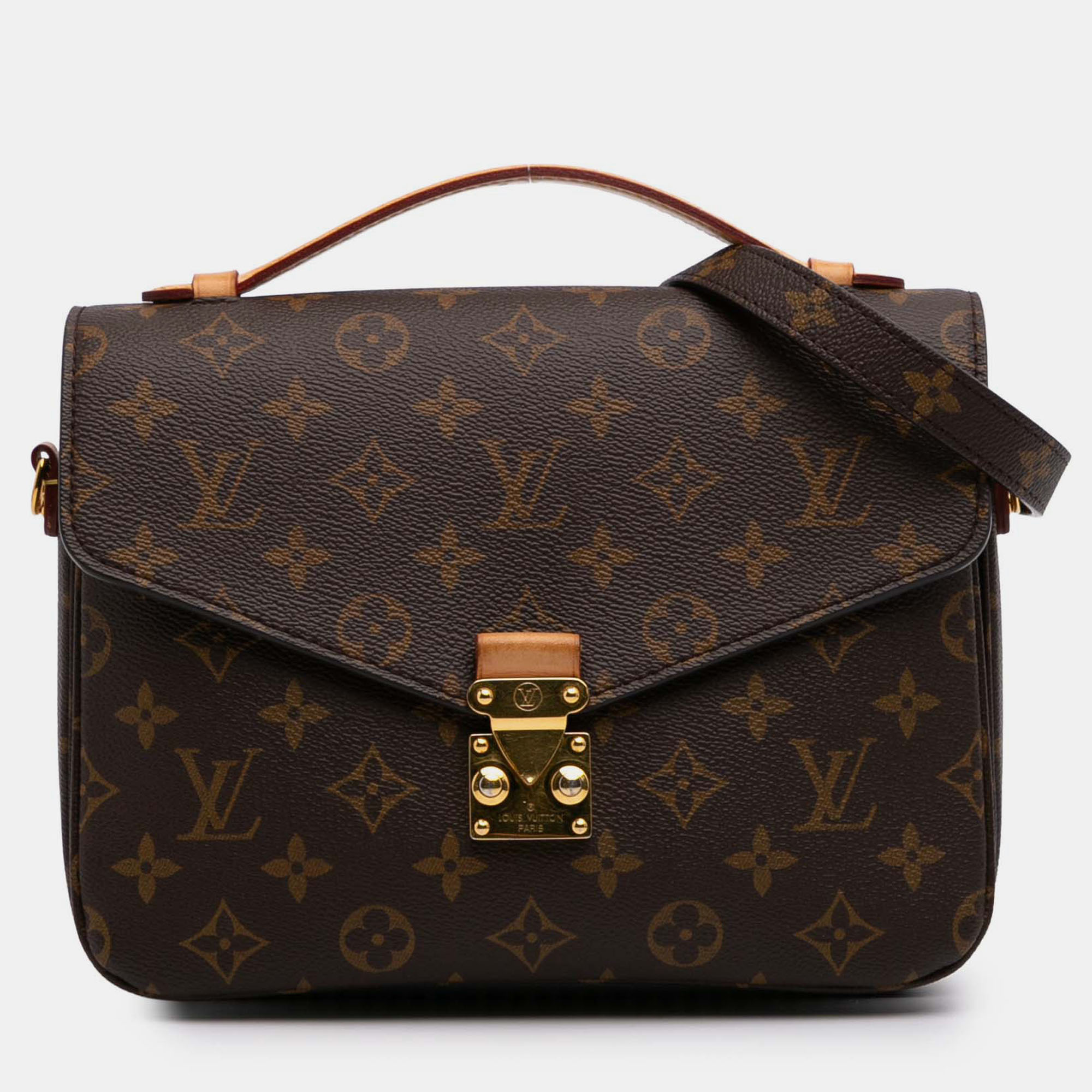 

Louis Vuitton Brown Monogram Pochette Metis