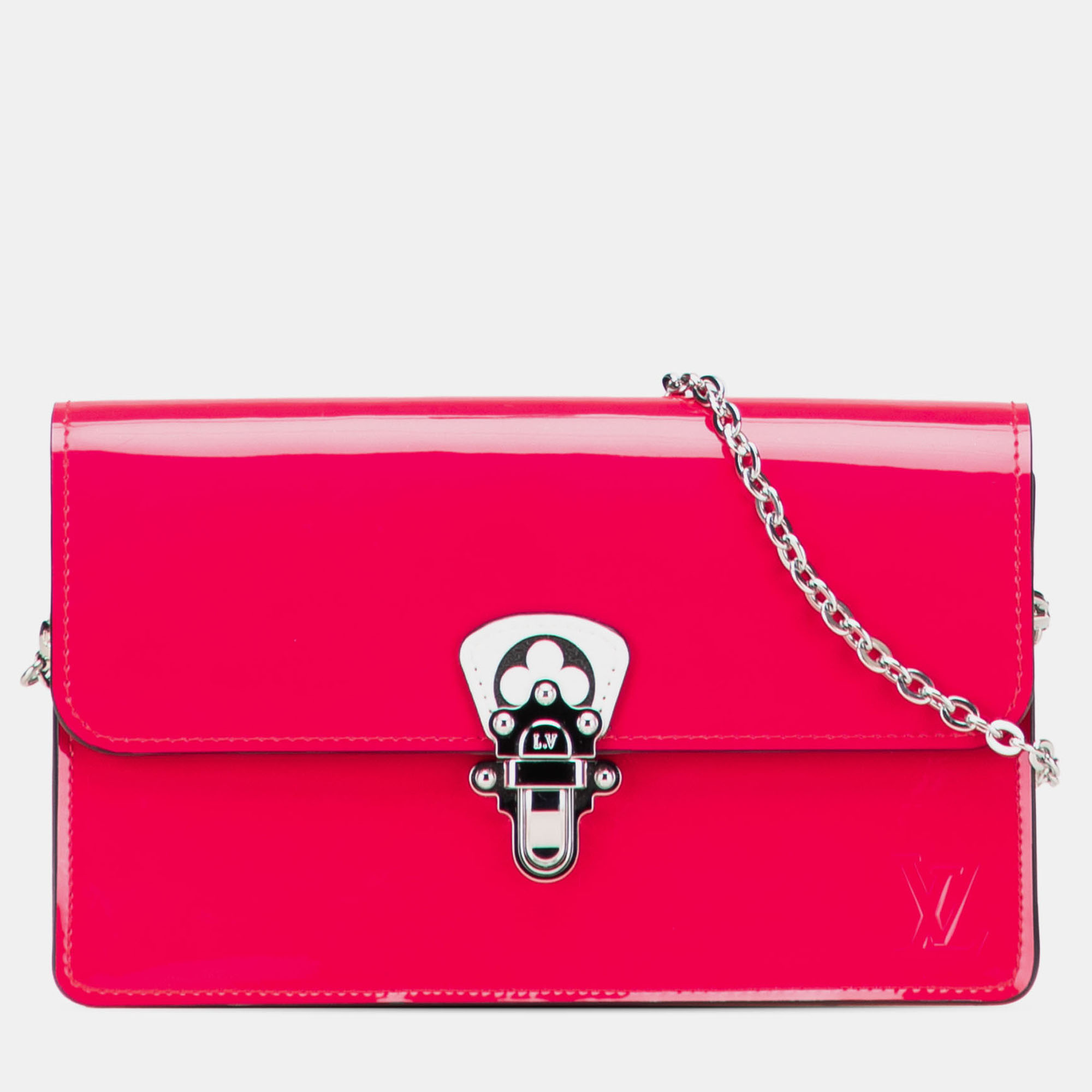 

Louis Vuitton Pink Portefeuille Cherrywood Wallet On Chain