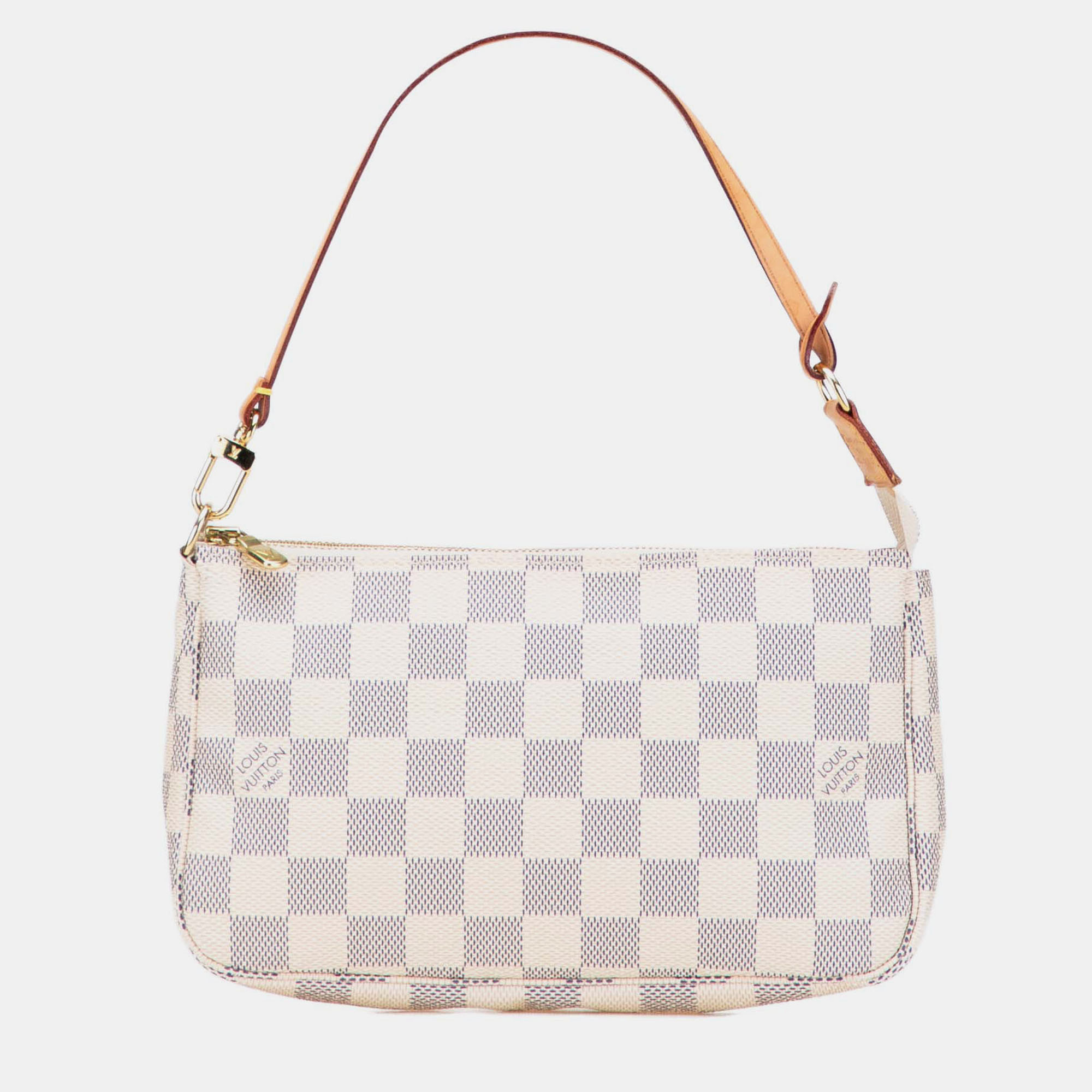 

Louis Vuitton White Damier Azur Pochette Accessoires