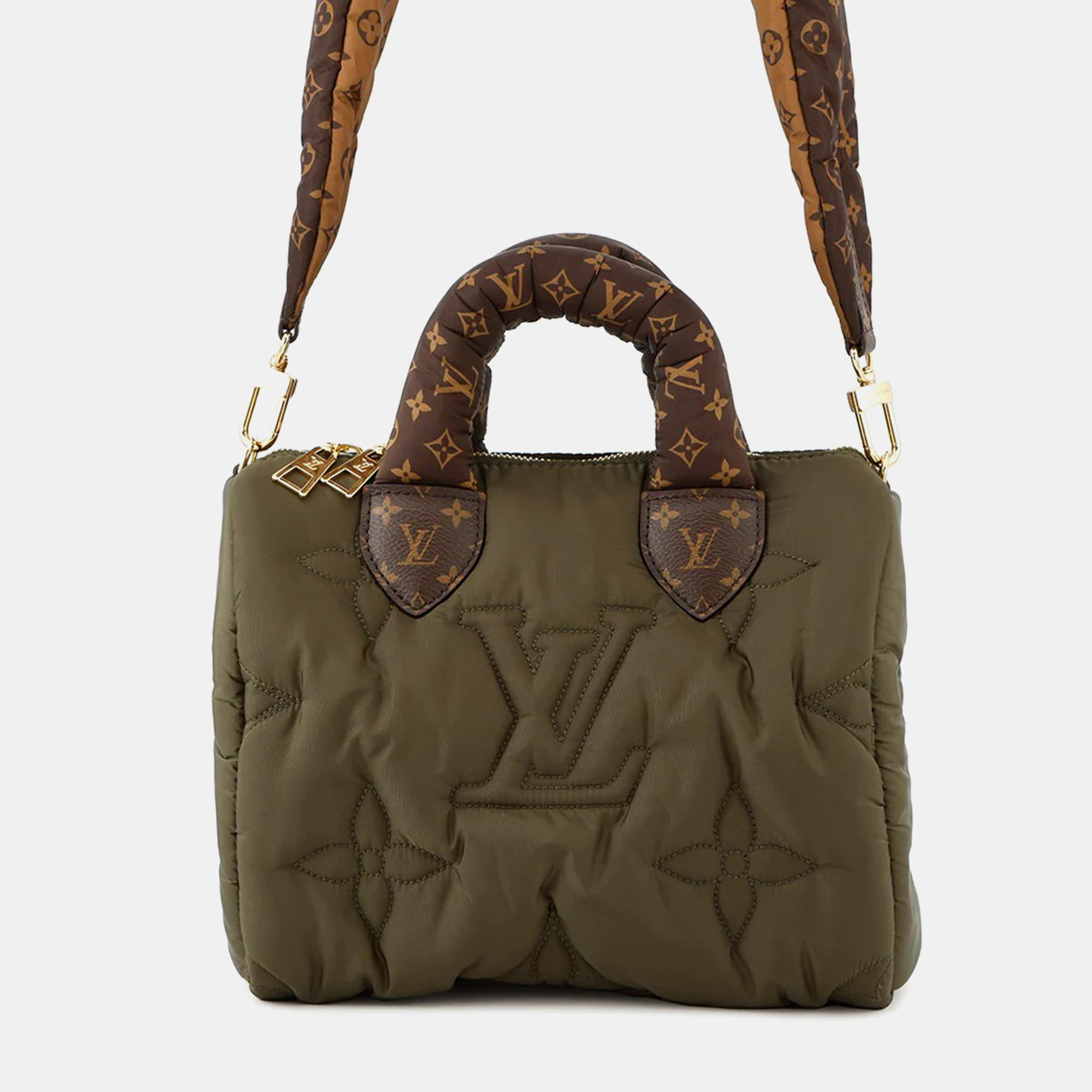

Louis Vuitton Speedy Bandouliere Khaki Recycled Nylon Monogram Size, Brown