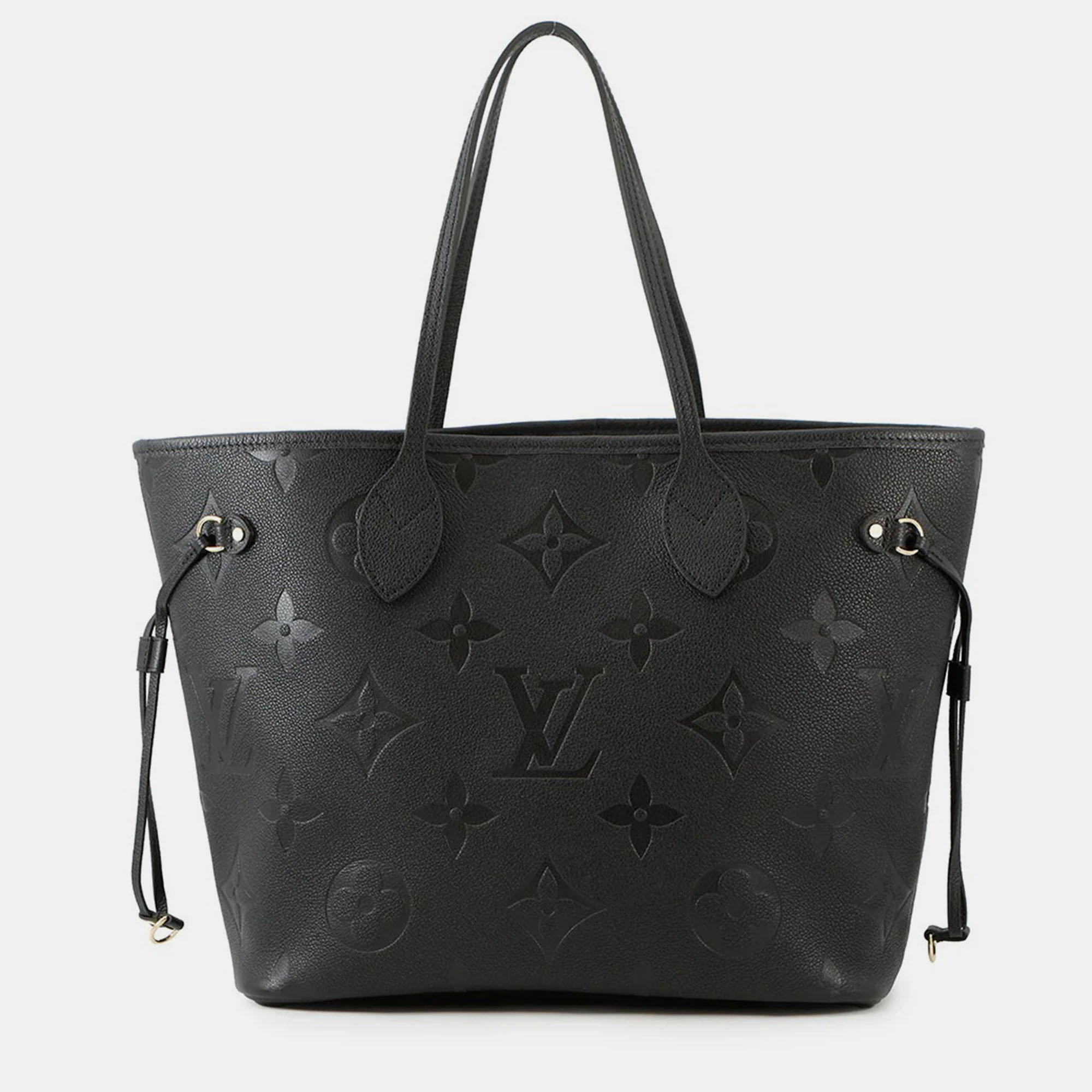 

Louis Vuitton Neverfull Noir Monogram Empreinte Leather Size Mm, Black