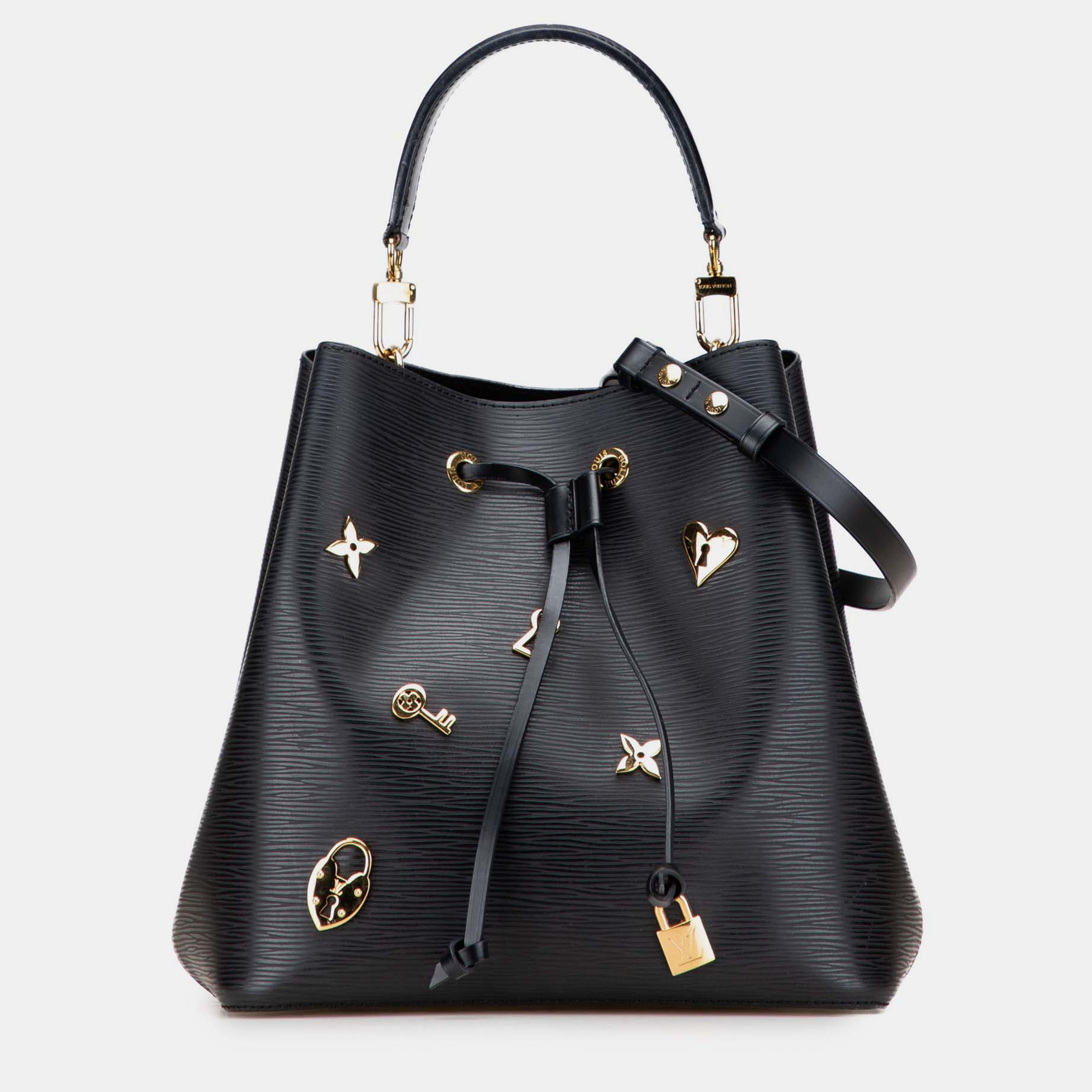 

Louis Vuitton Black Epi Love Lock Neonoe
