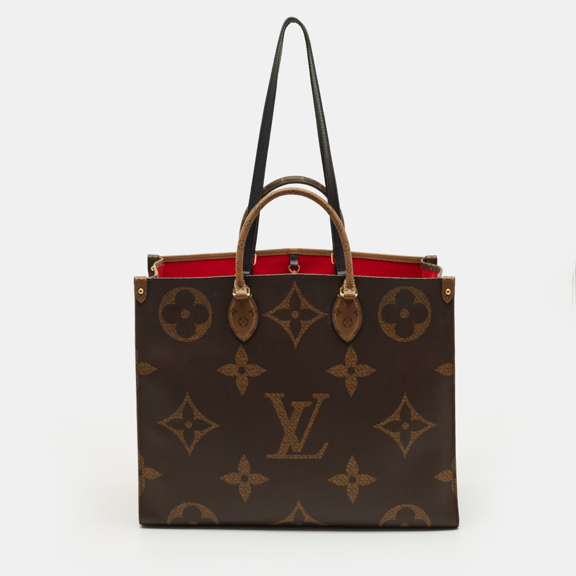 

Louis Vuitton Monogram Reverse Giant Canvas OnTheGo GM Bag, Brown
