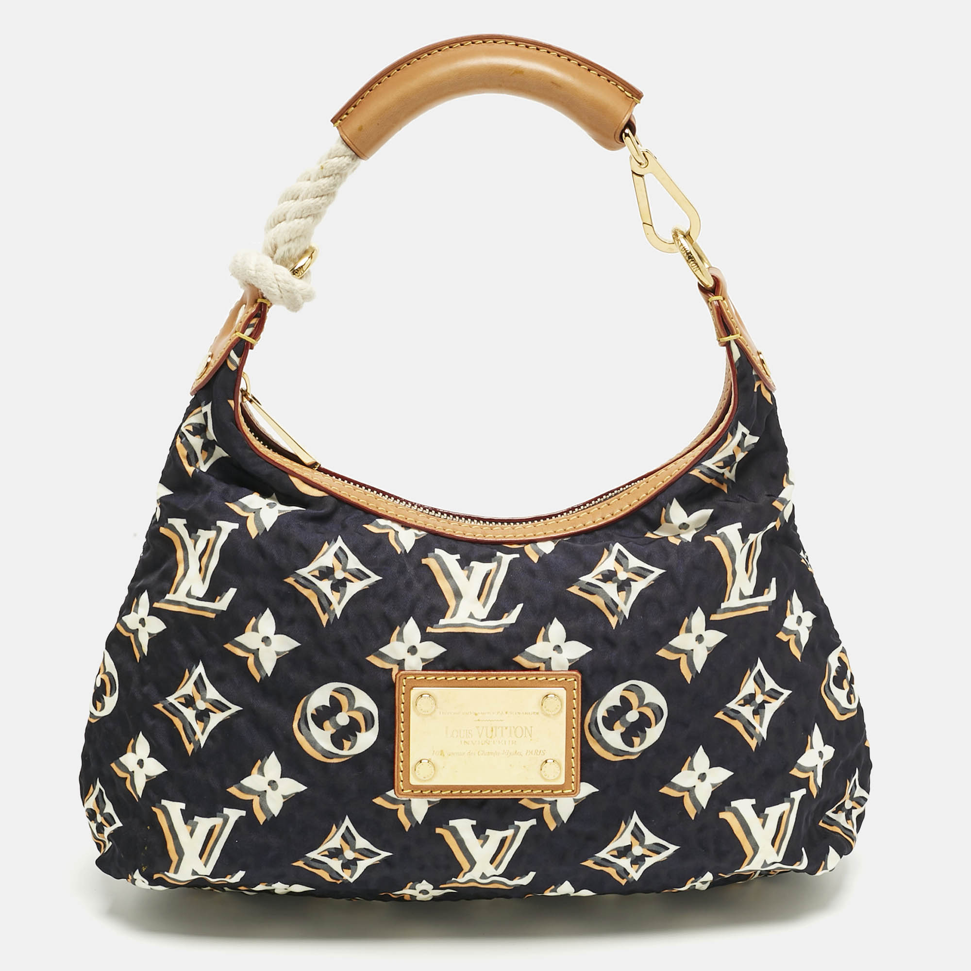 

Louis Vuitton Navy Blue Monogram Nylon Limited Edition Bulles PM Bag