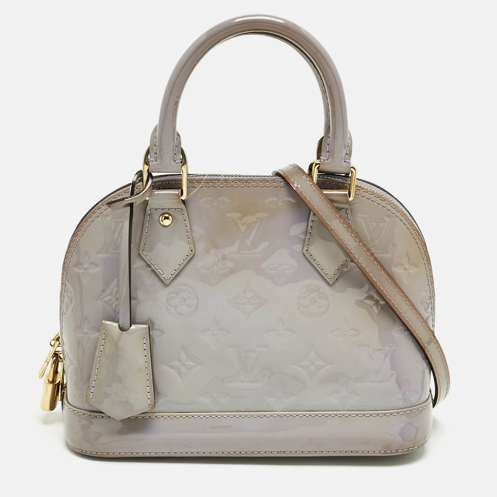

Louis Vuitton Lilac Monogram Vernis Alma BB Bag, Purple