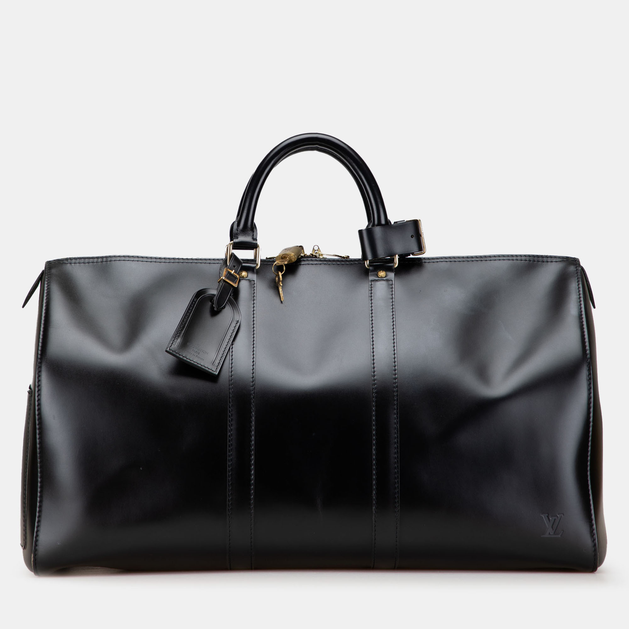 

Louis Vuitton Nomade Keepall 50 Black Calf Leather Shoulder Bag