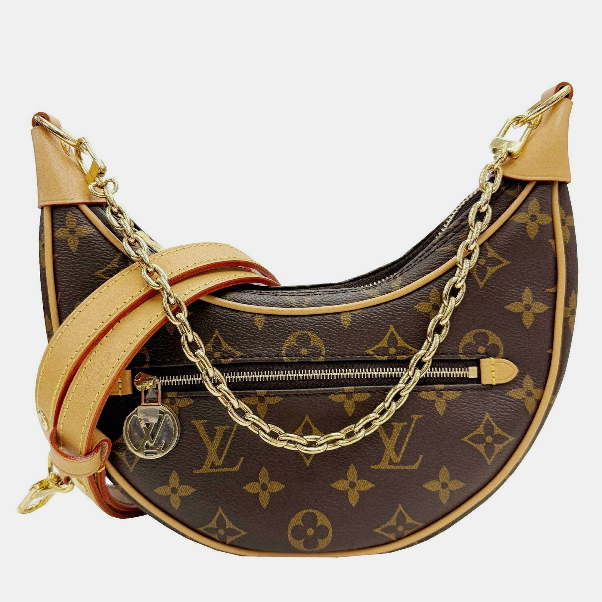 

Louis Vuitton Brown Monogram Canvas Loop Shoulder Bag