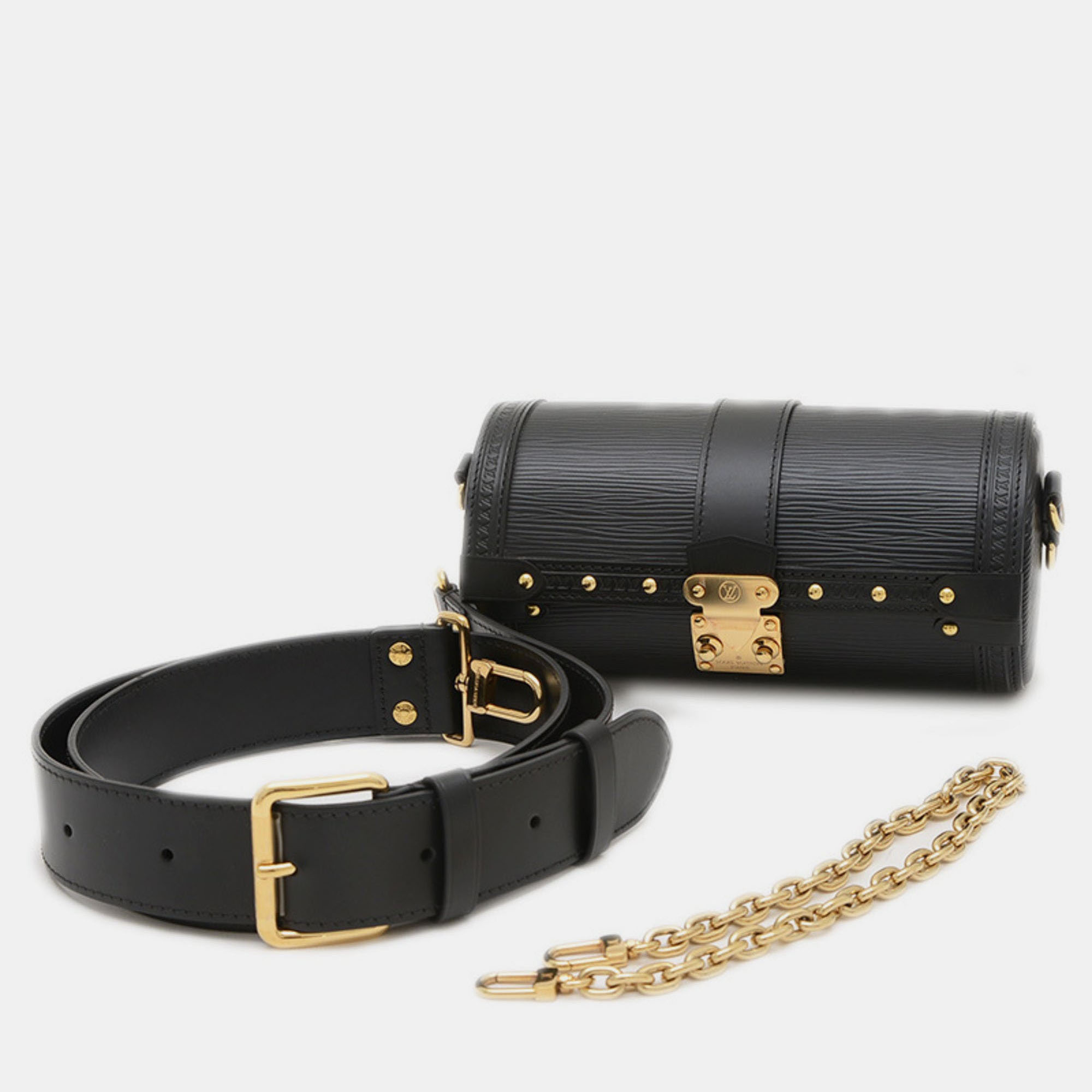 

Louis Vuitton Papillon Trunk Black Epi Leather Shoulder Bag