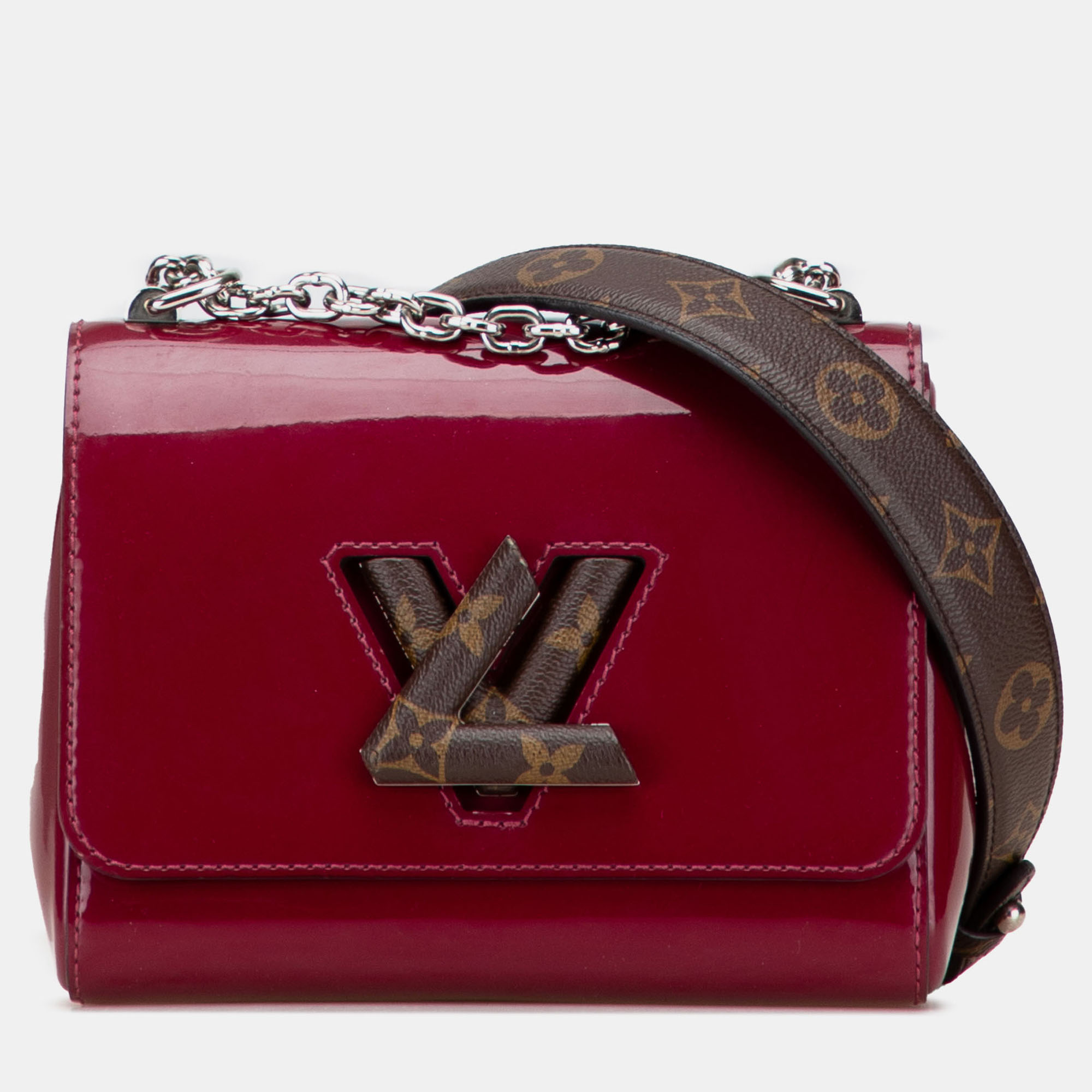 

Louis Vuitton Red Vernis Monogram Twist PM