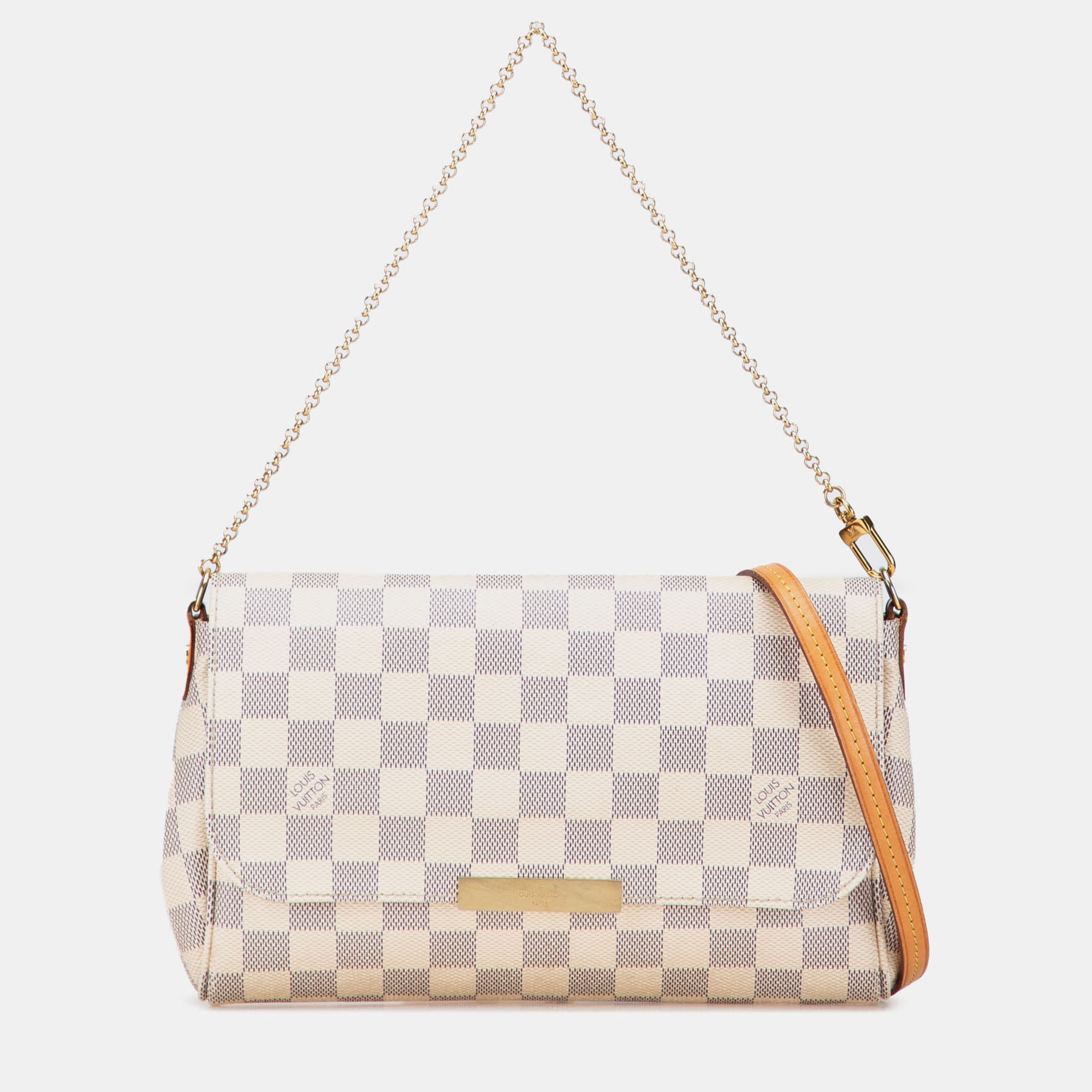 

Louis Vuitton White Damier Azur Favorite MM