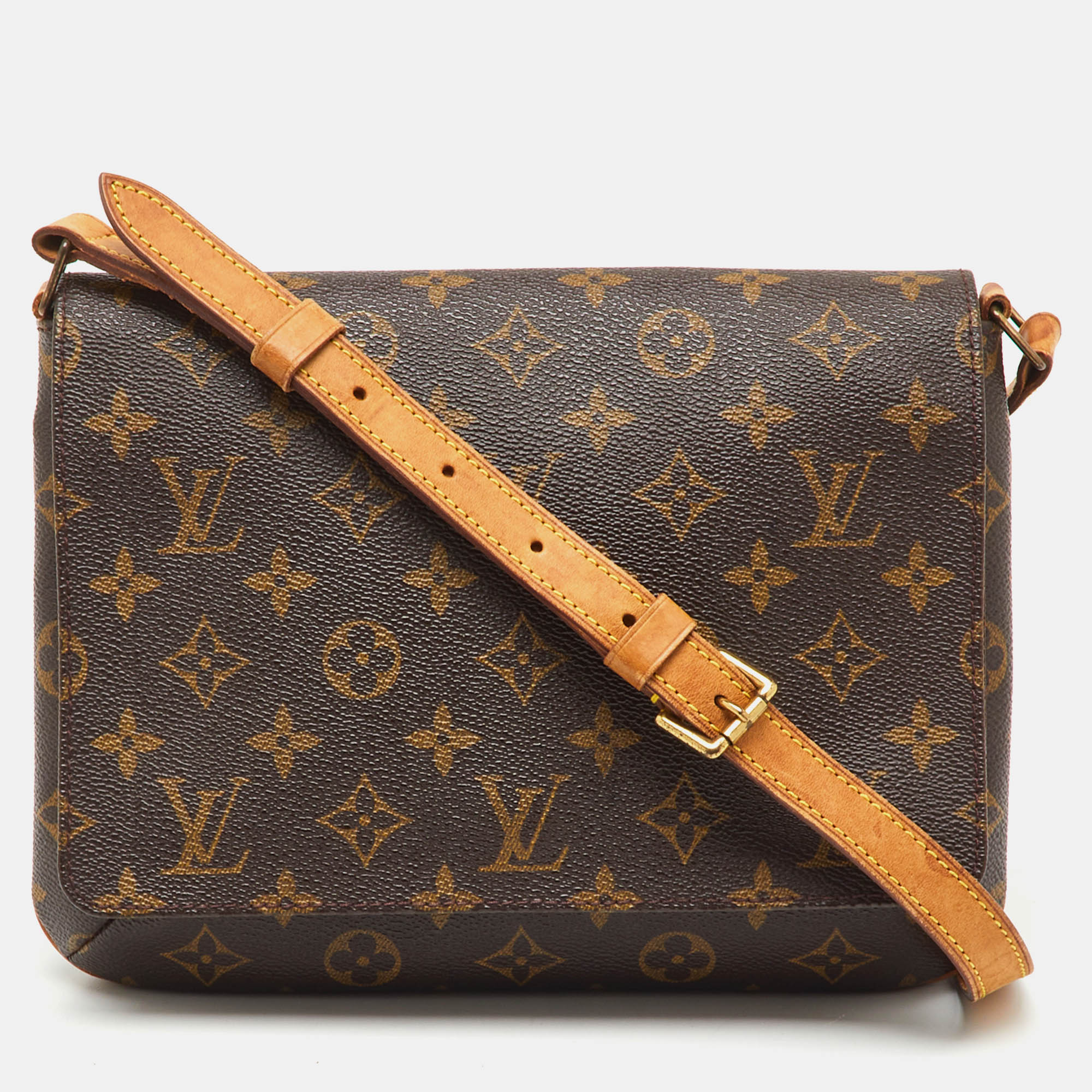

Louis Vuitton Monogram Canvas Musette Tango Bag, Brown