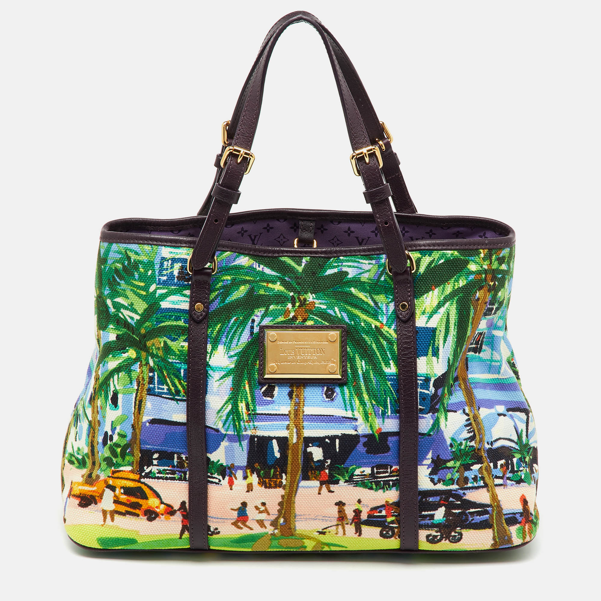

Louis Vuitton Multicolor Canvas and Leather Trim Limited Edition Escale Ailleurs Cabas PM Bag