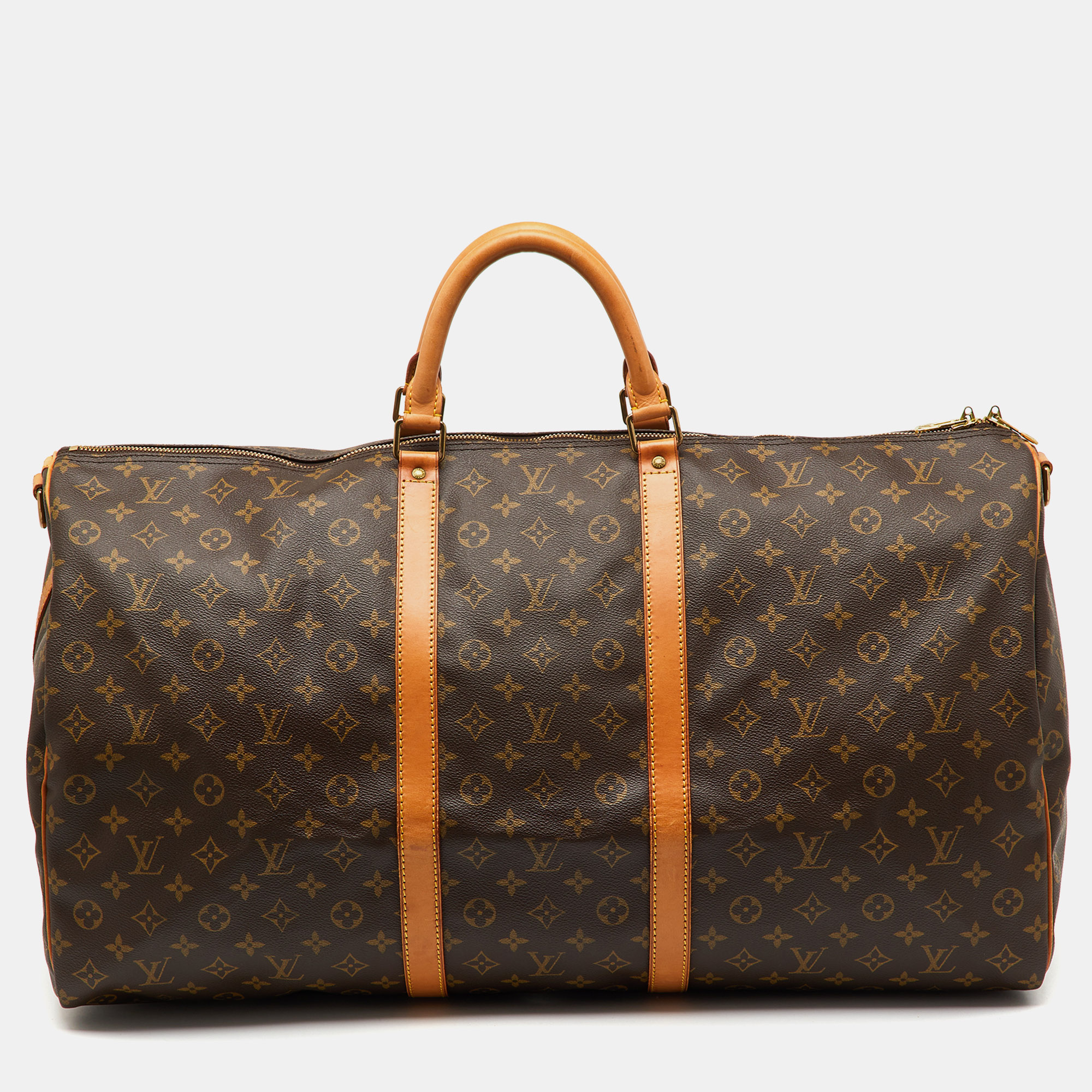 

Louis Vuitton Monogram Canvas Keepall Bandoulière 60 Bag, Brown
